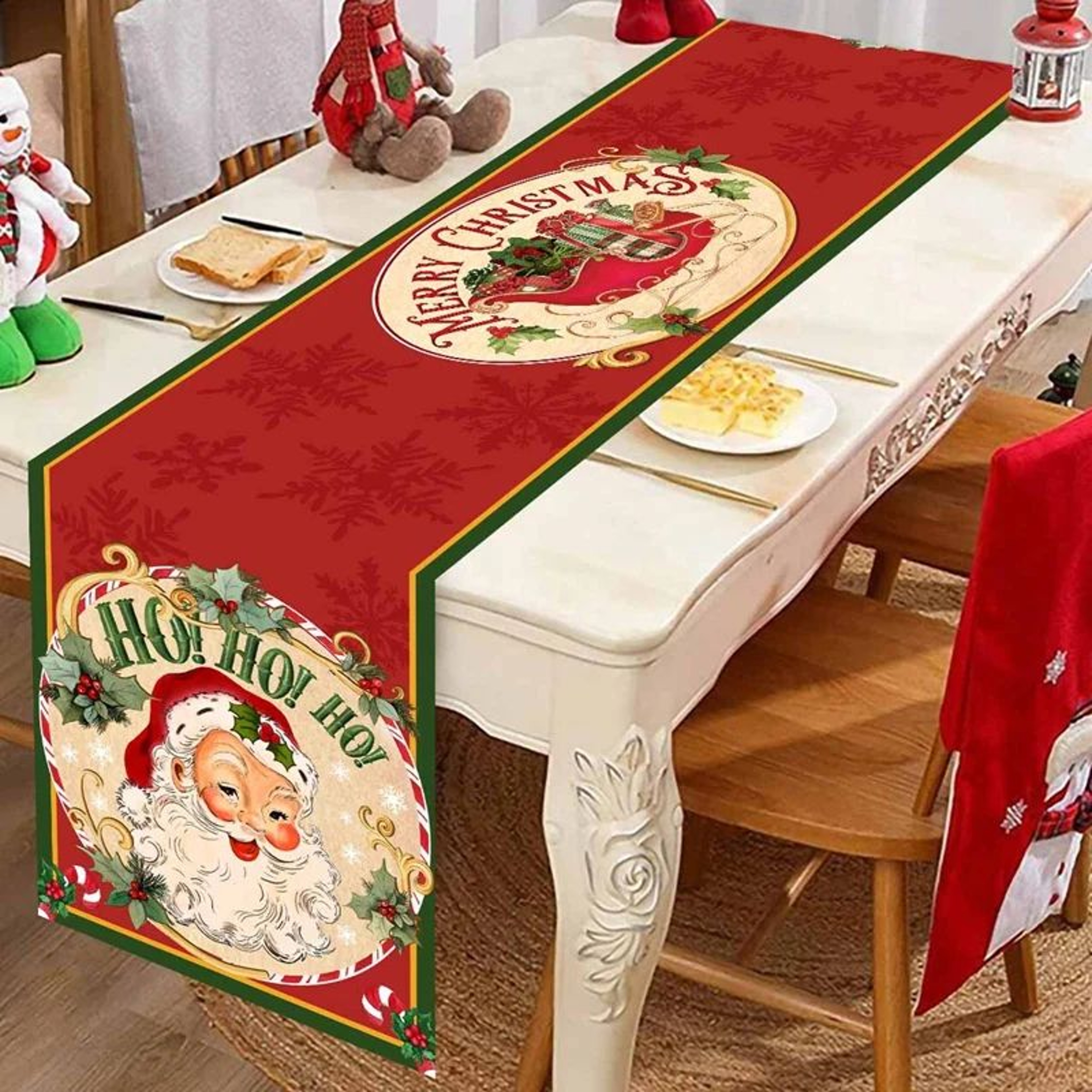 Santa Claus Christmas Table Runner 23