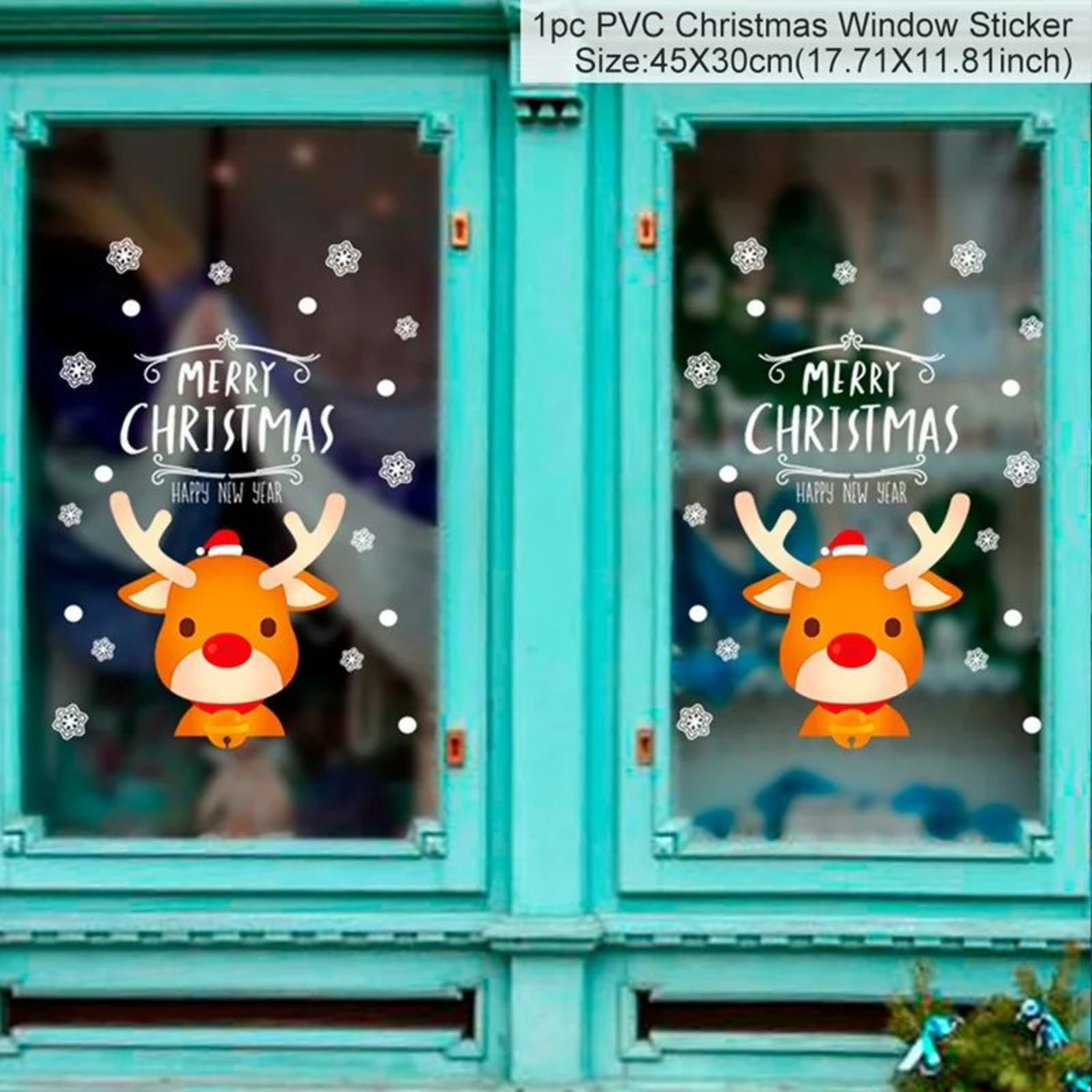 Christmas Window Stickers Holiday Wall Decals 15