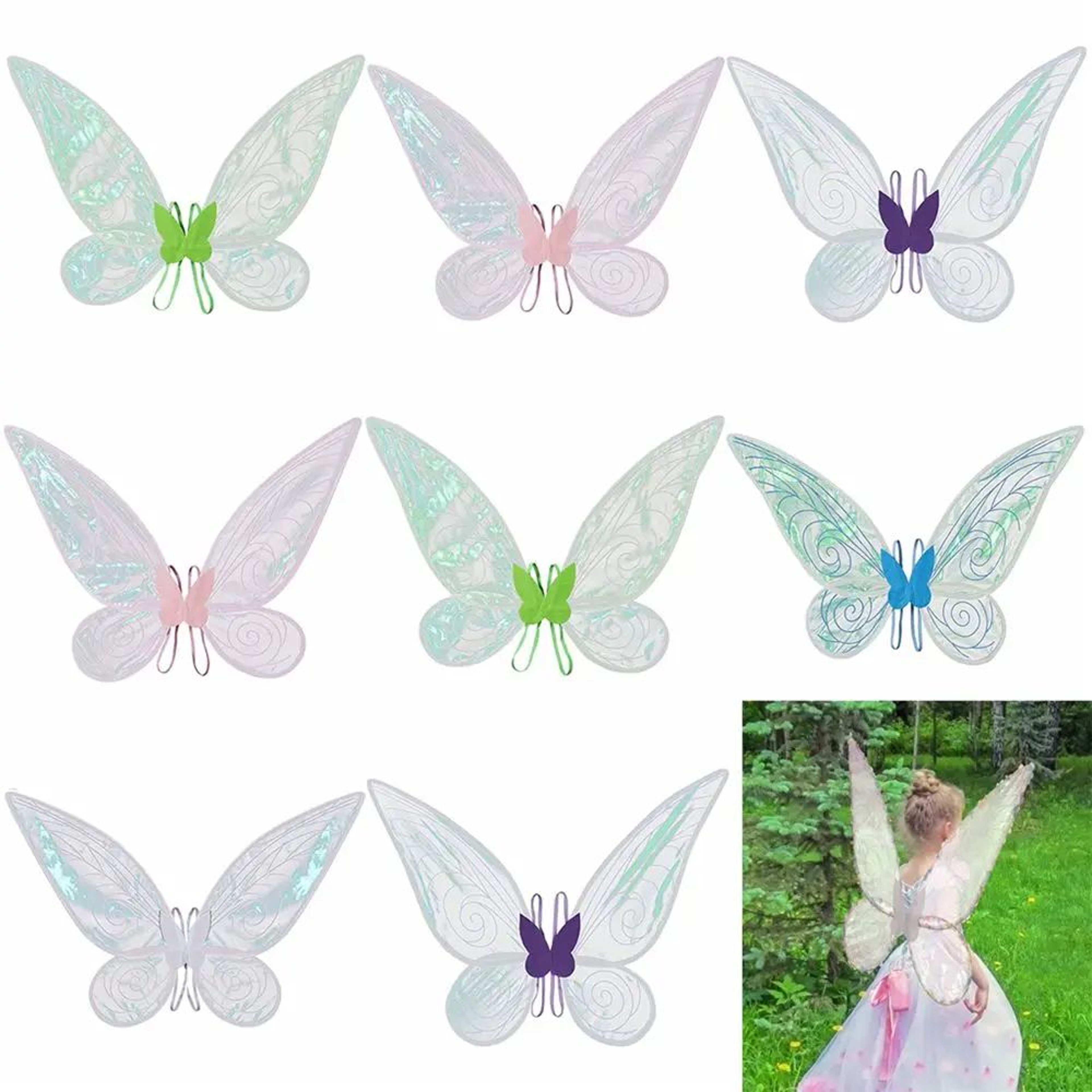 Sparkling Butterfly Fairy Wings Costume 1