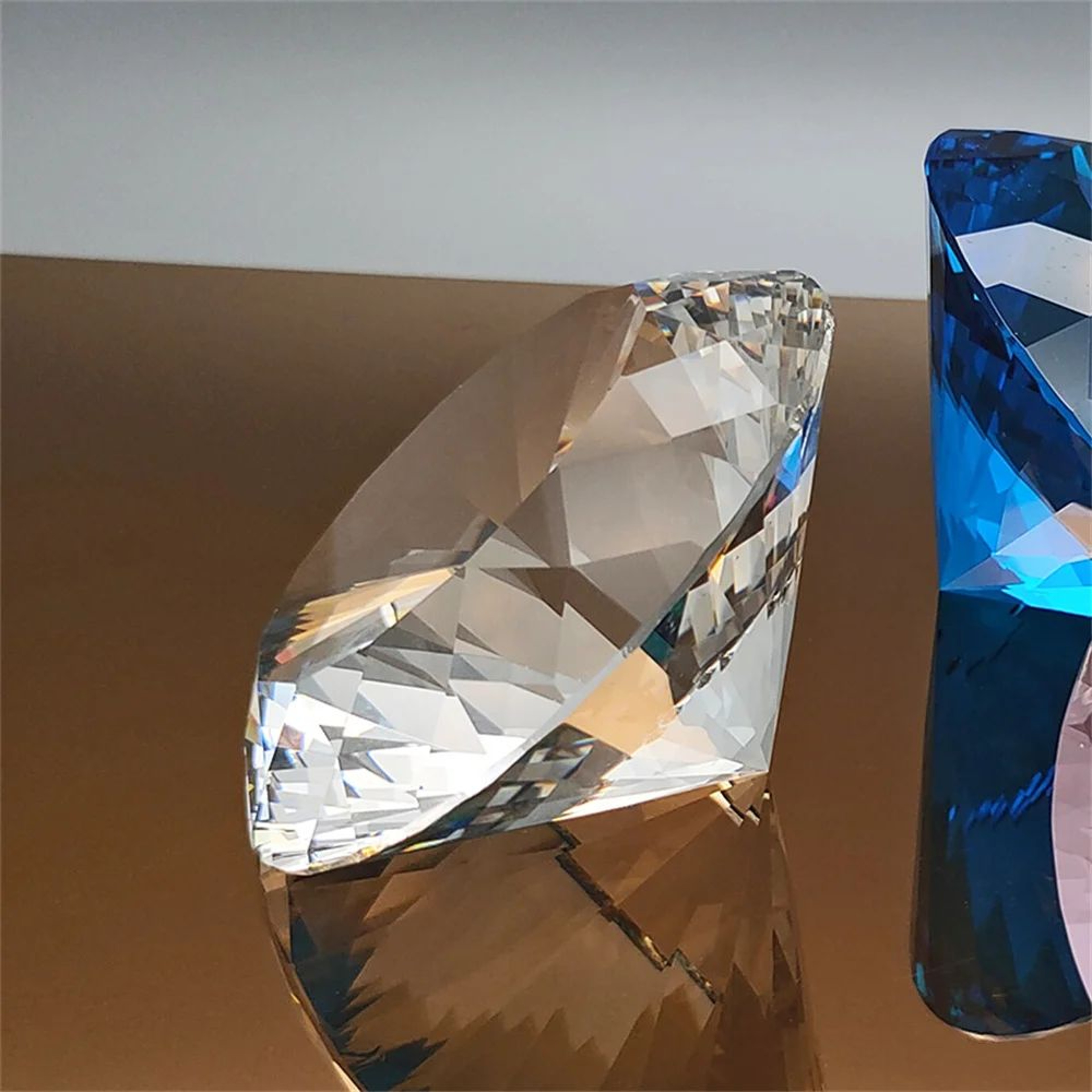 Crystal Diamond Paperweight Desk Decor 4