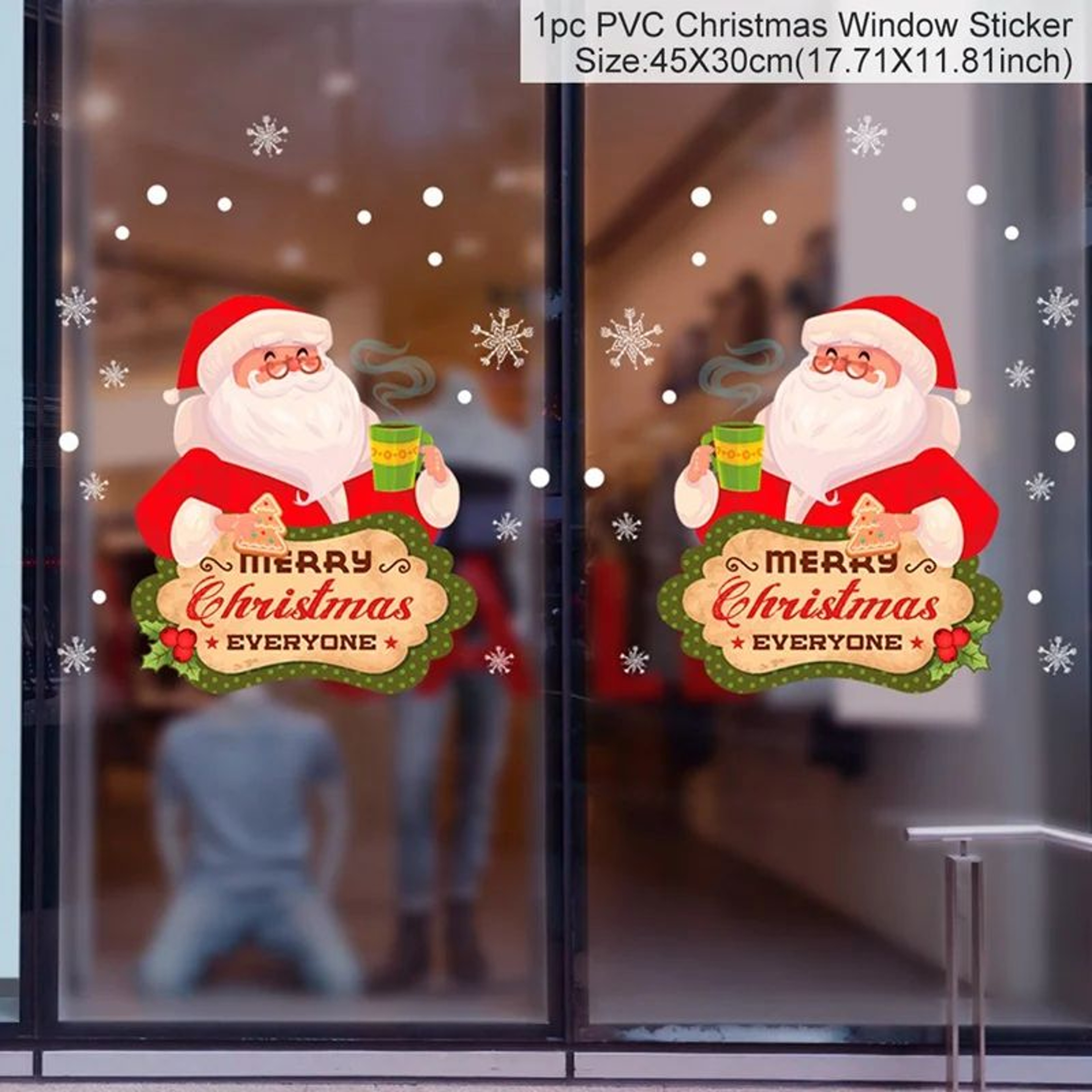 Christmas Window Stickers Holiday Decals 11