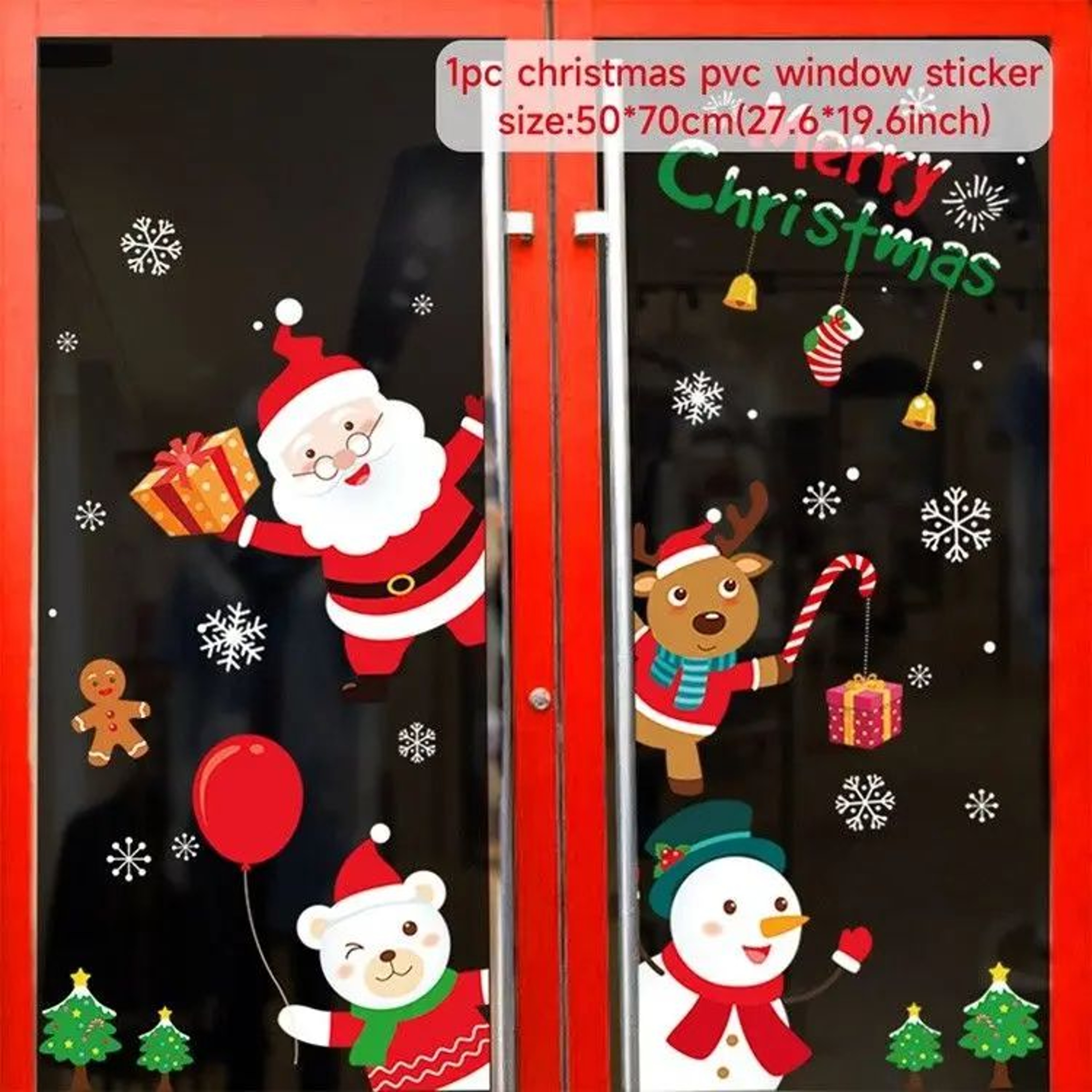 Christmas Window Stickers Holiday Decals 12