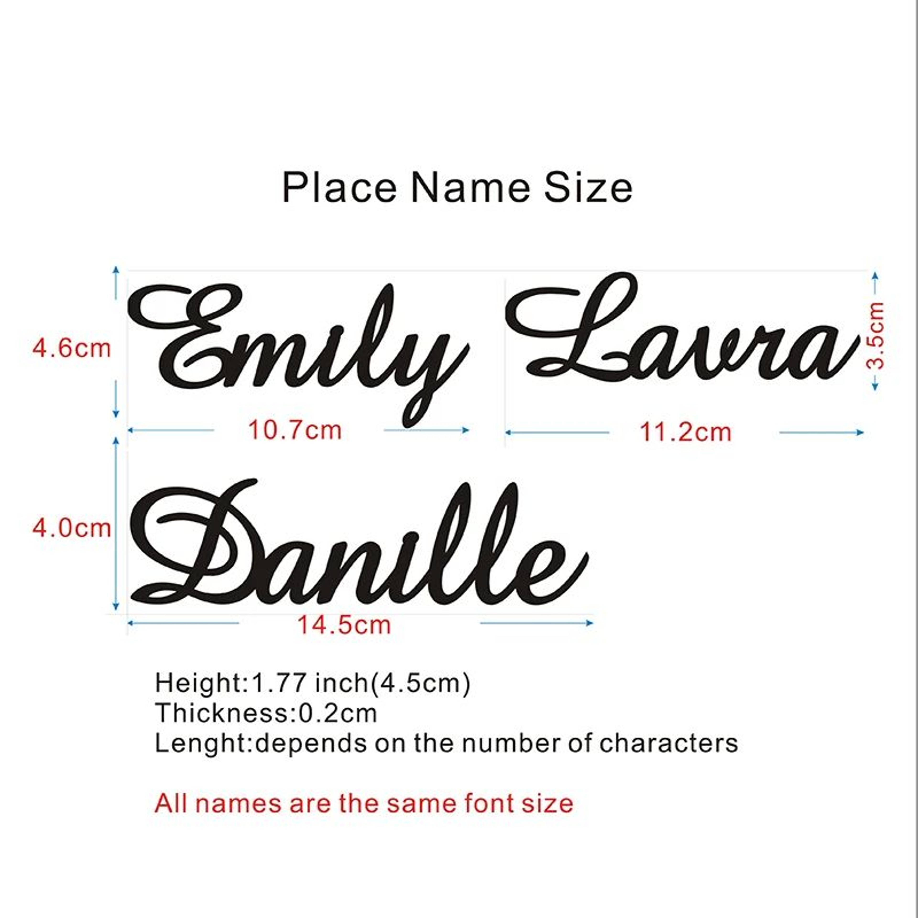 Personalized Wooden Wedding Place Names 4