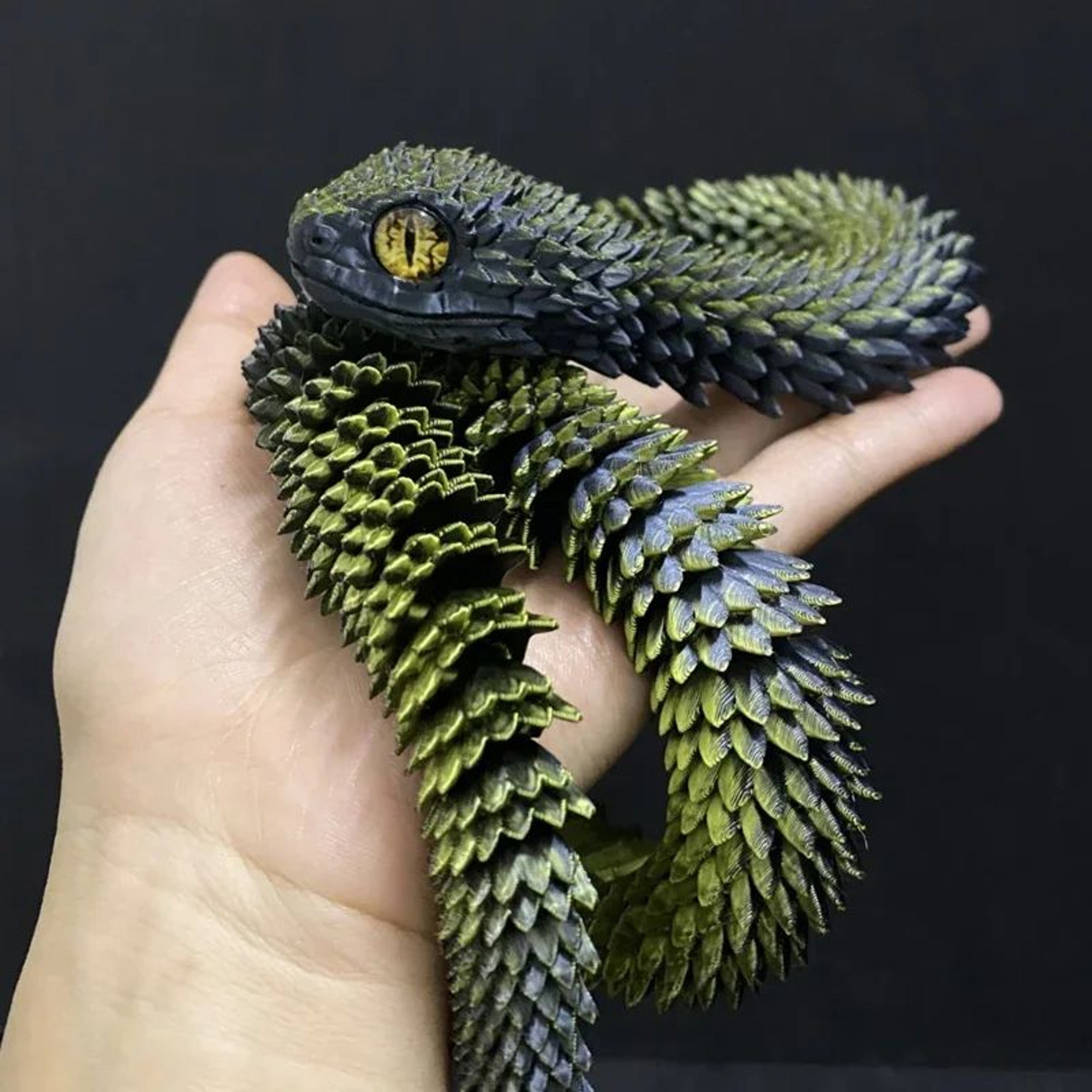 3D Printed Articulated Snake Fidget Toy 4