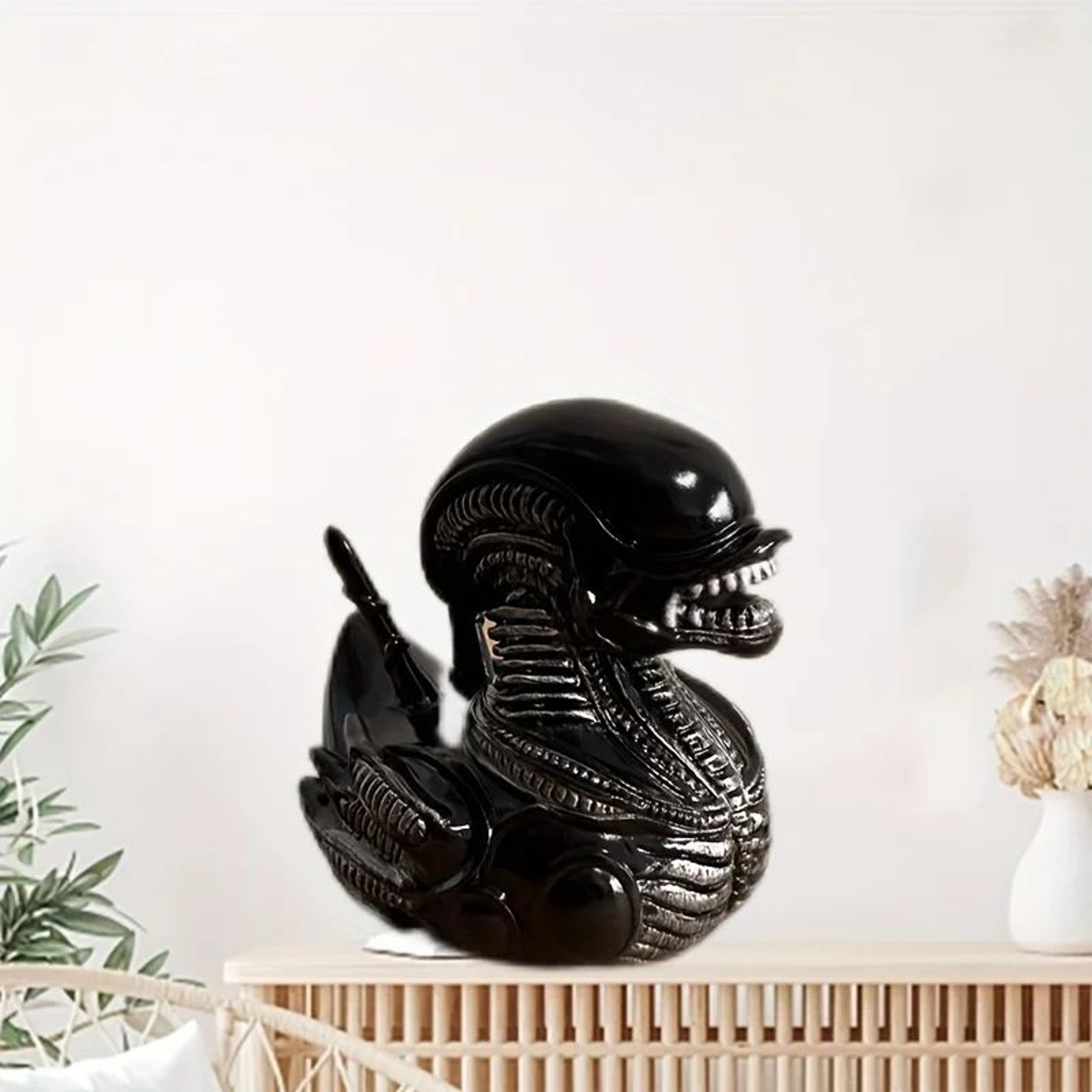 Funny Alien Duck Resin Figurine 3