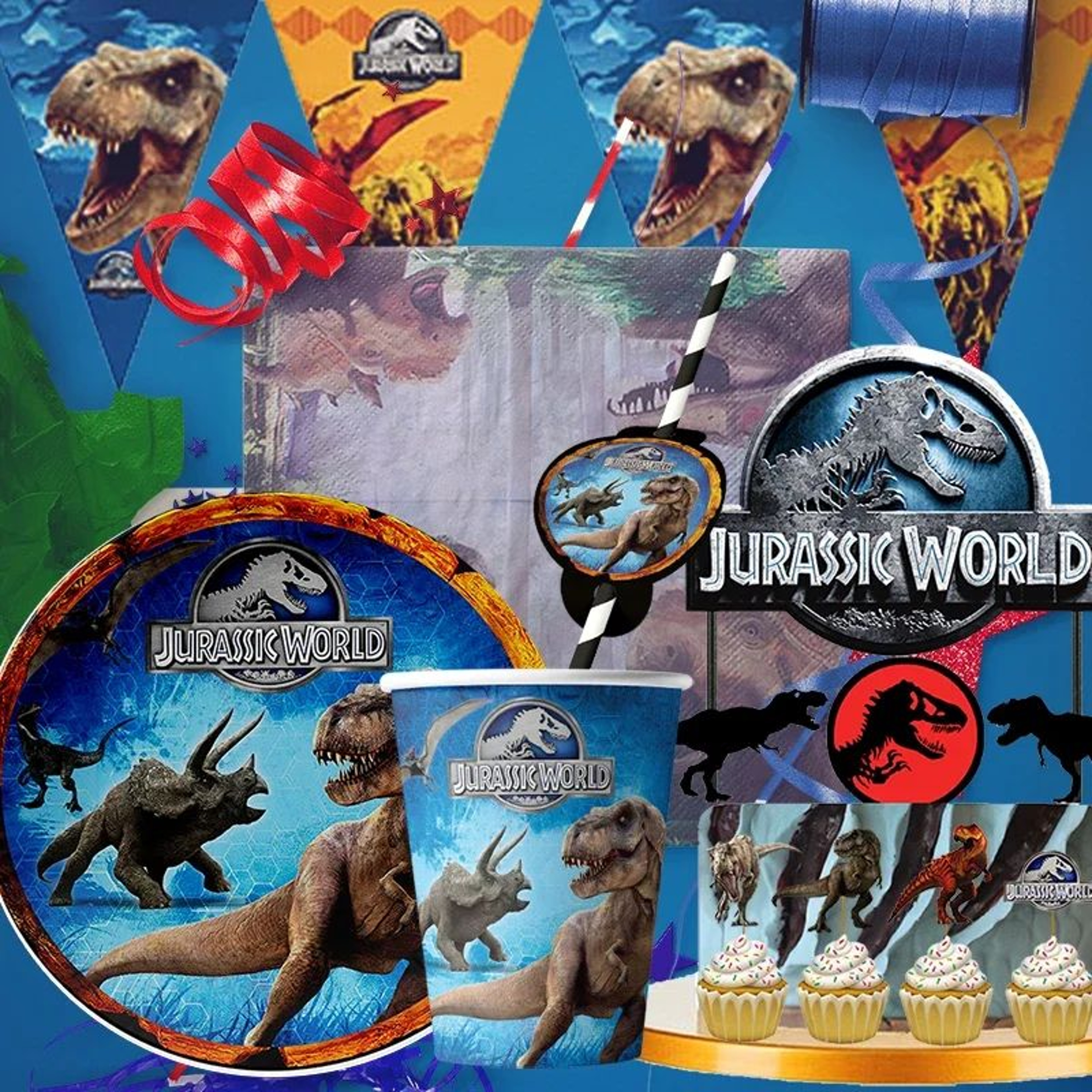 Dinosaur Birthday Party Tableware Set 0
