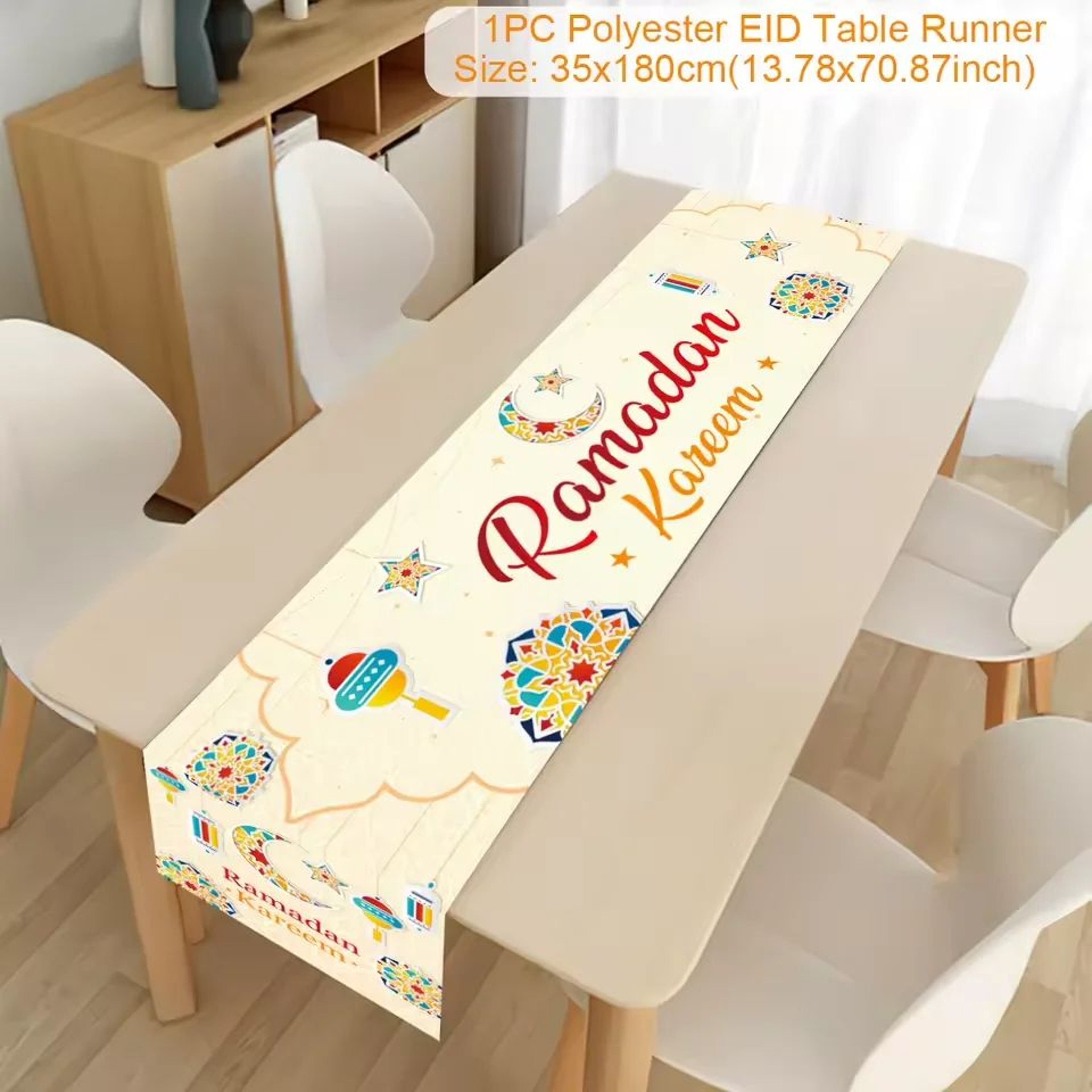 Ramadan Mubarak Eid Table Runner 19