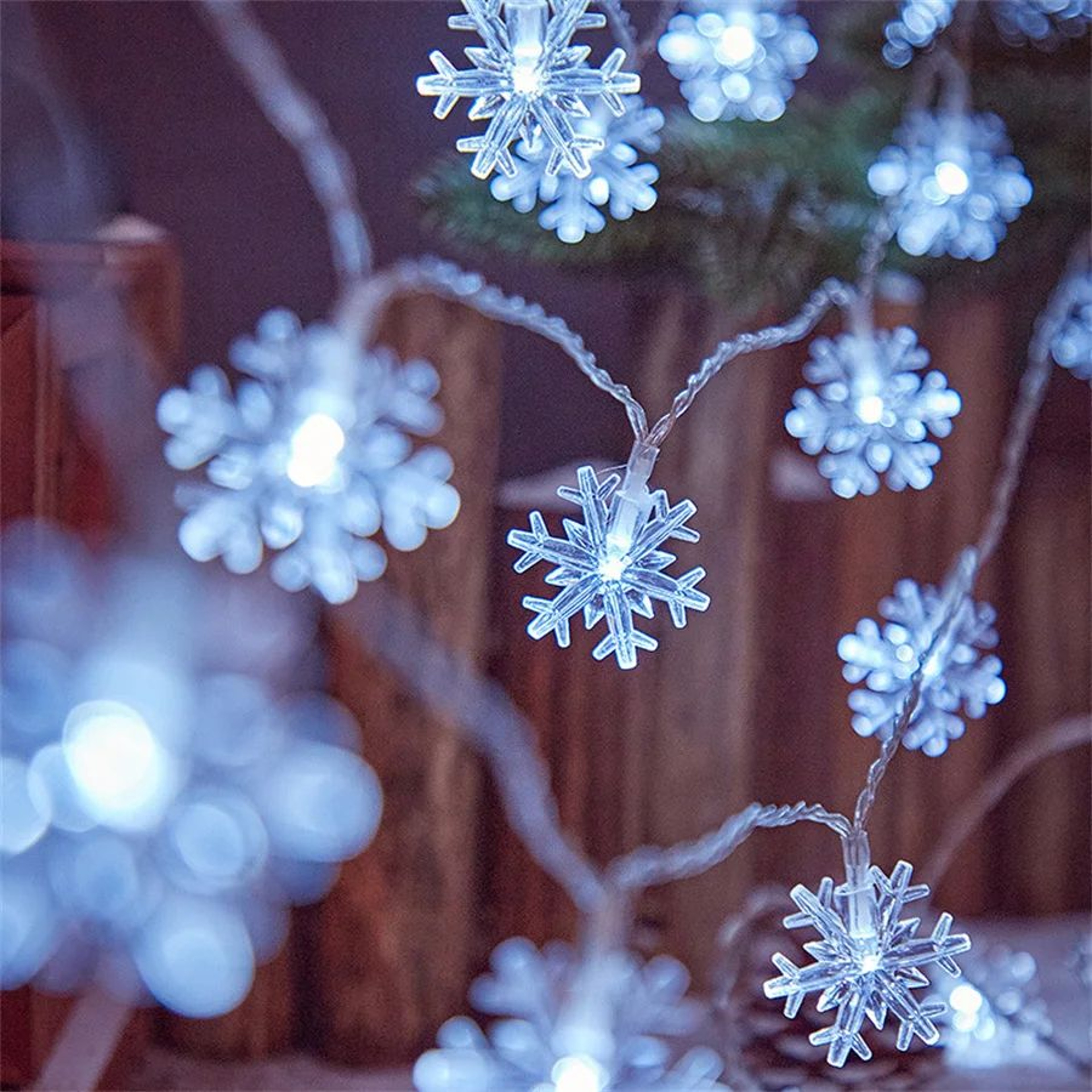 Snowflake LED Christmas String Lights 6