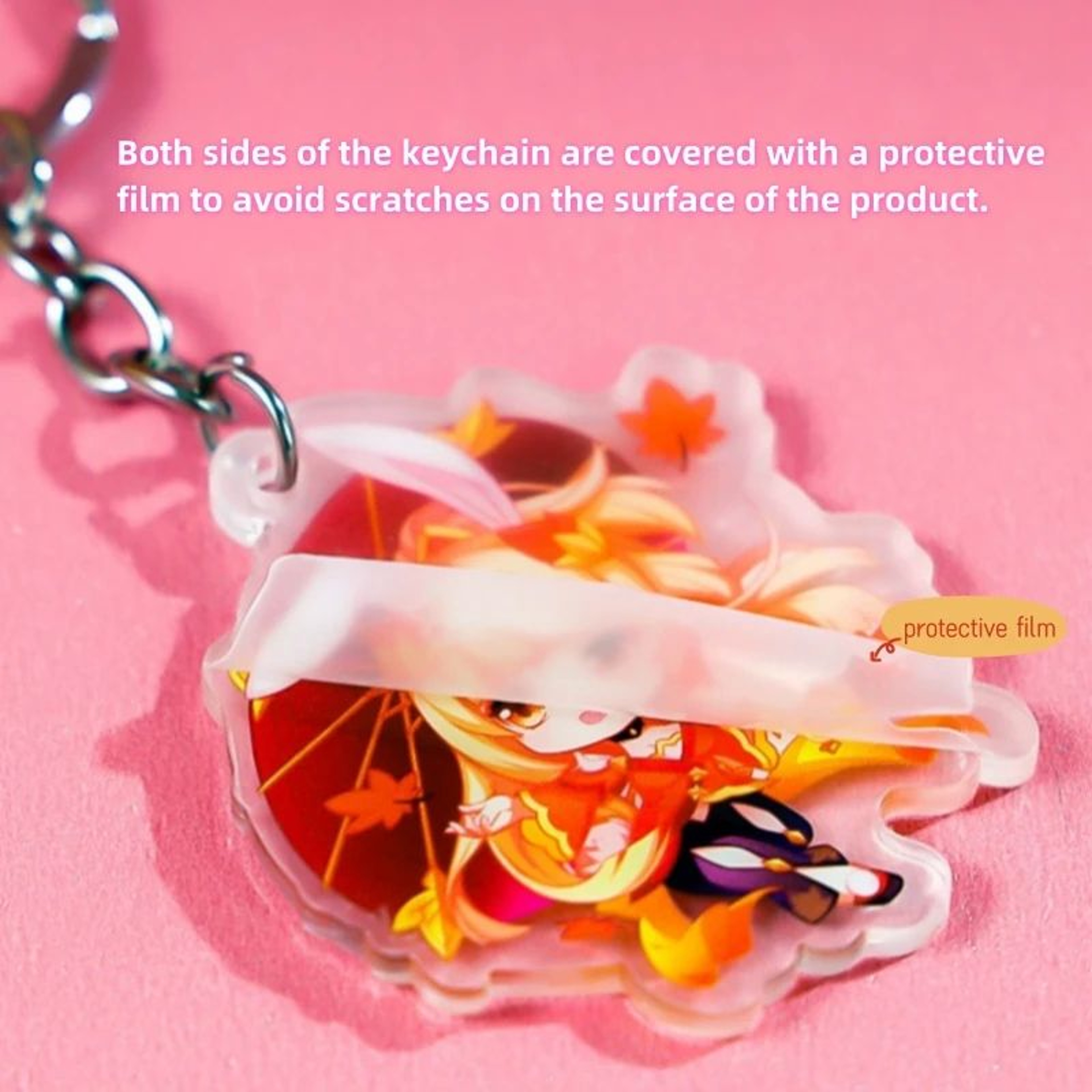 Transparent Anime Character Acrylic Keychain 5
