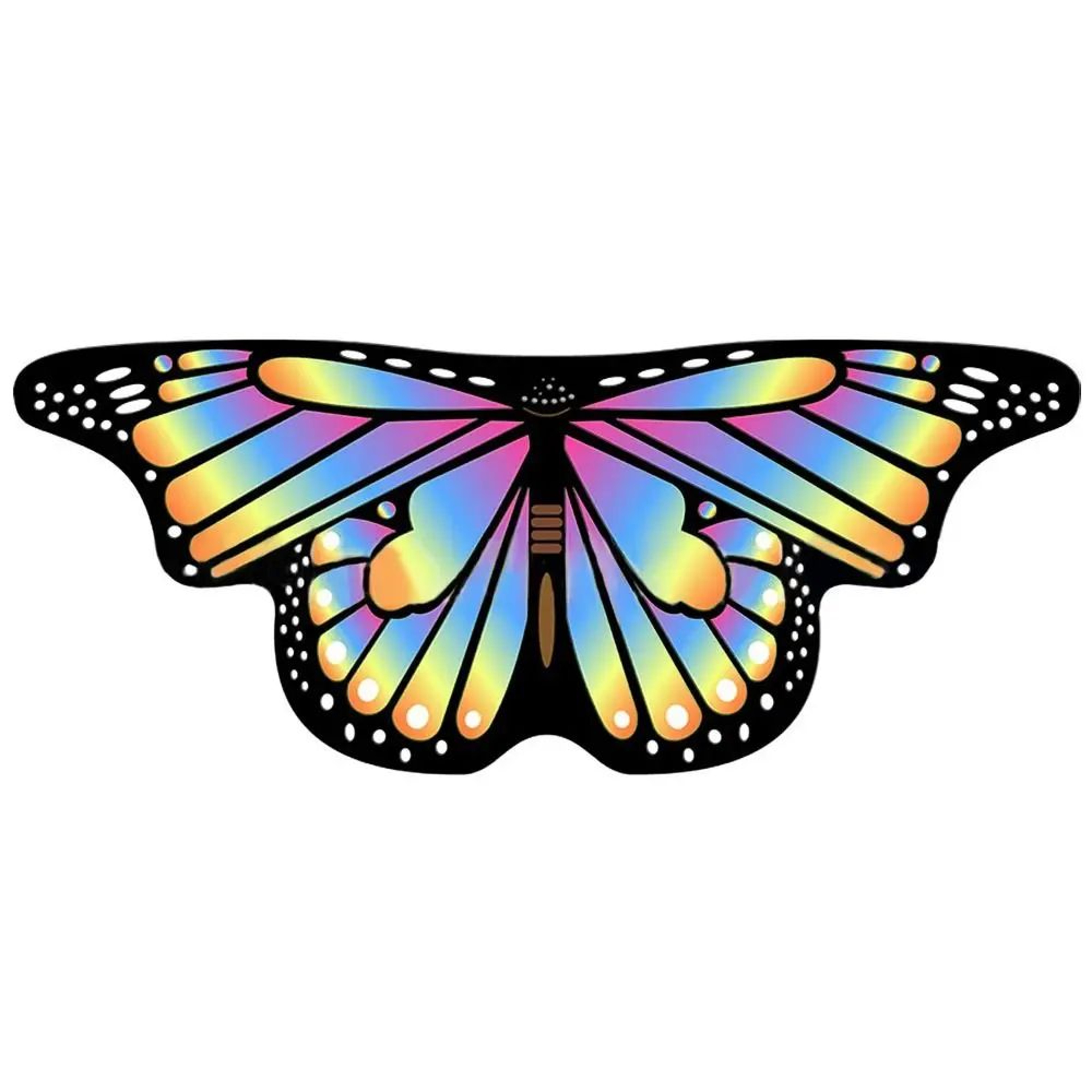 Colorful Butterfly Wings Fairy Cape 14