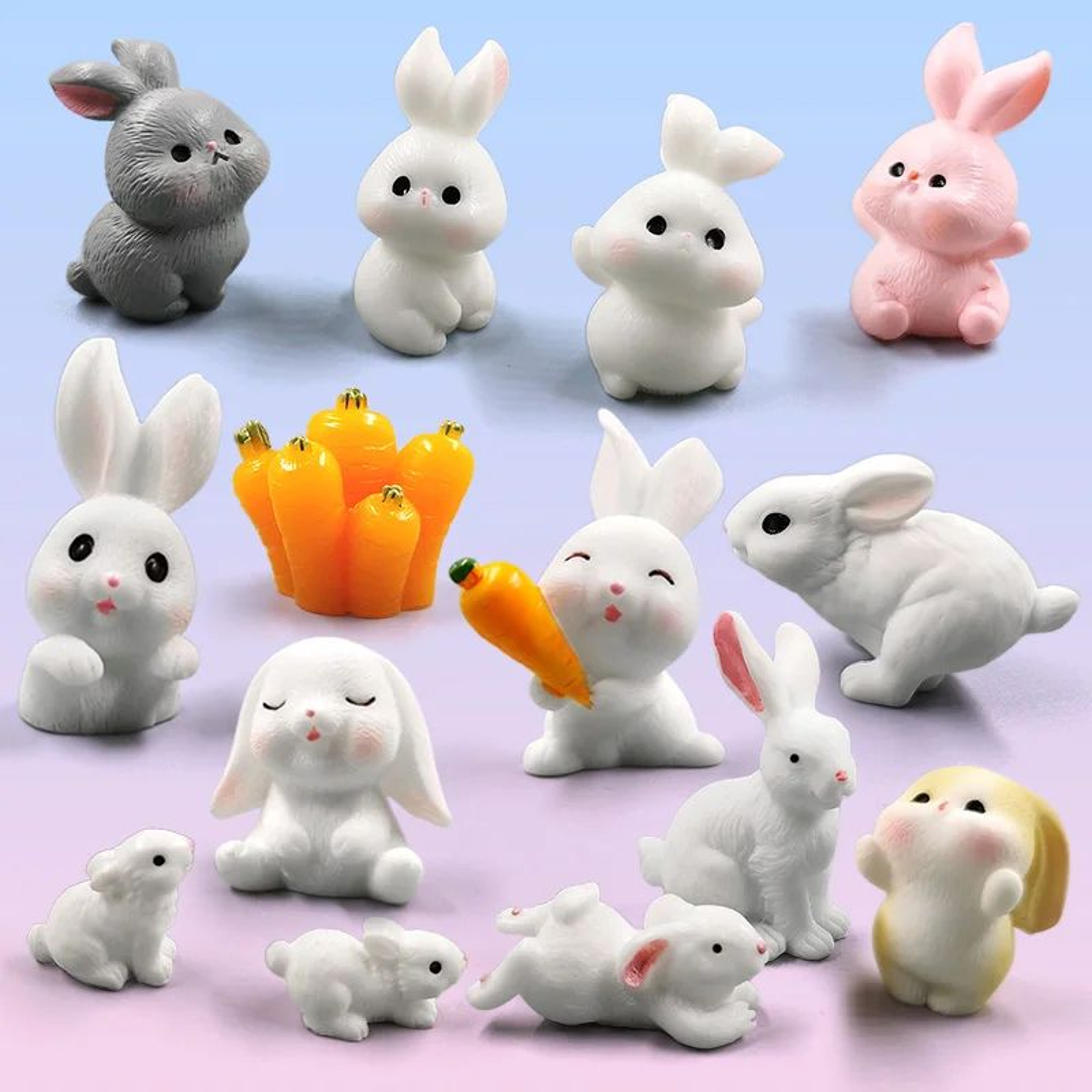Cute Mini Rabbit Fairy Garden Figurine 0