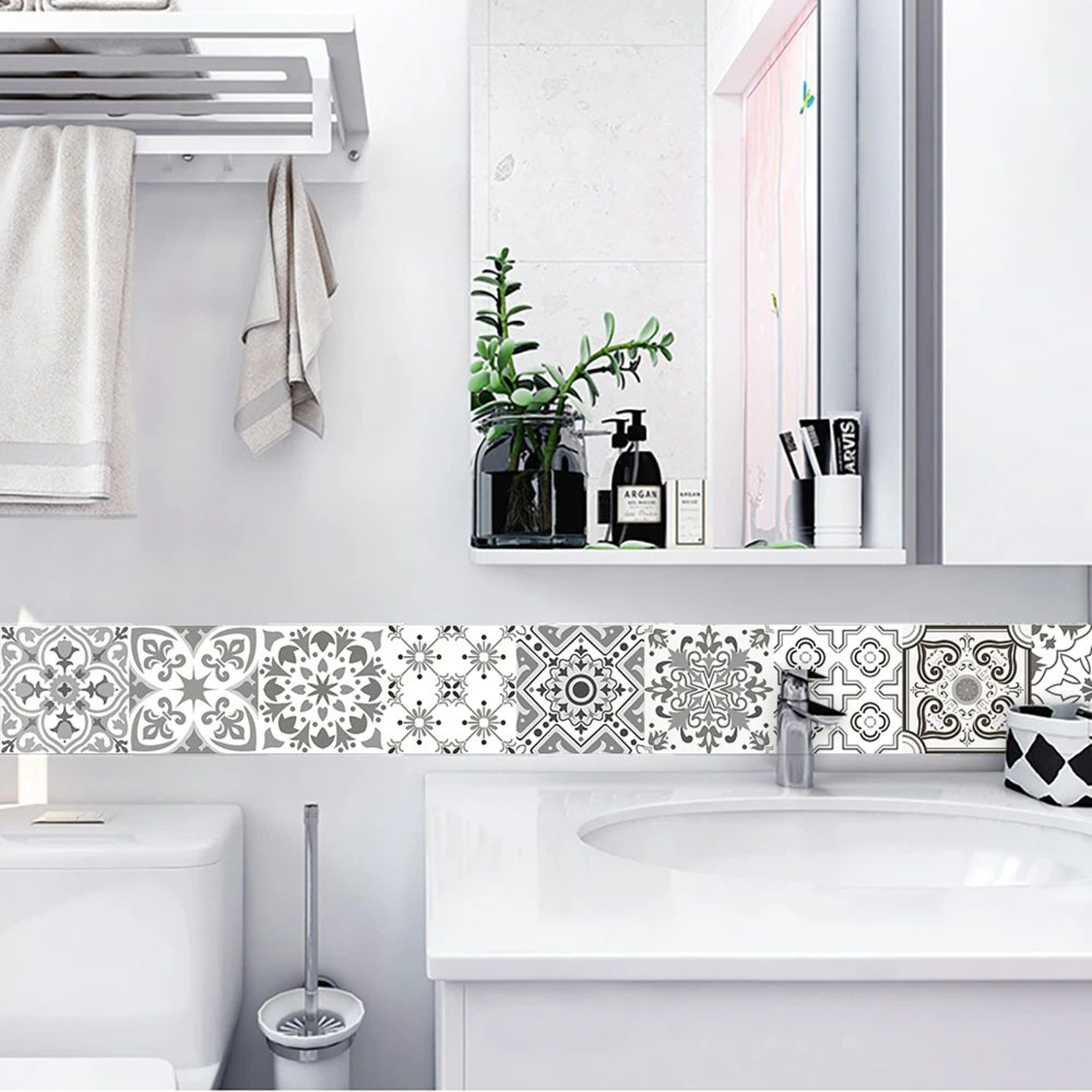 Retro Peel And Stick Tile Stickers 4