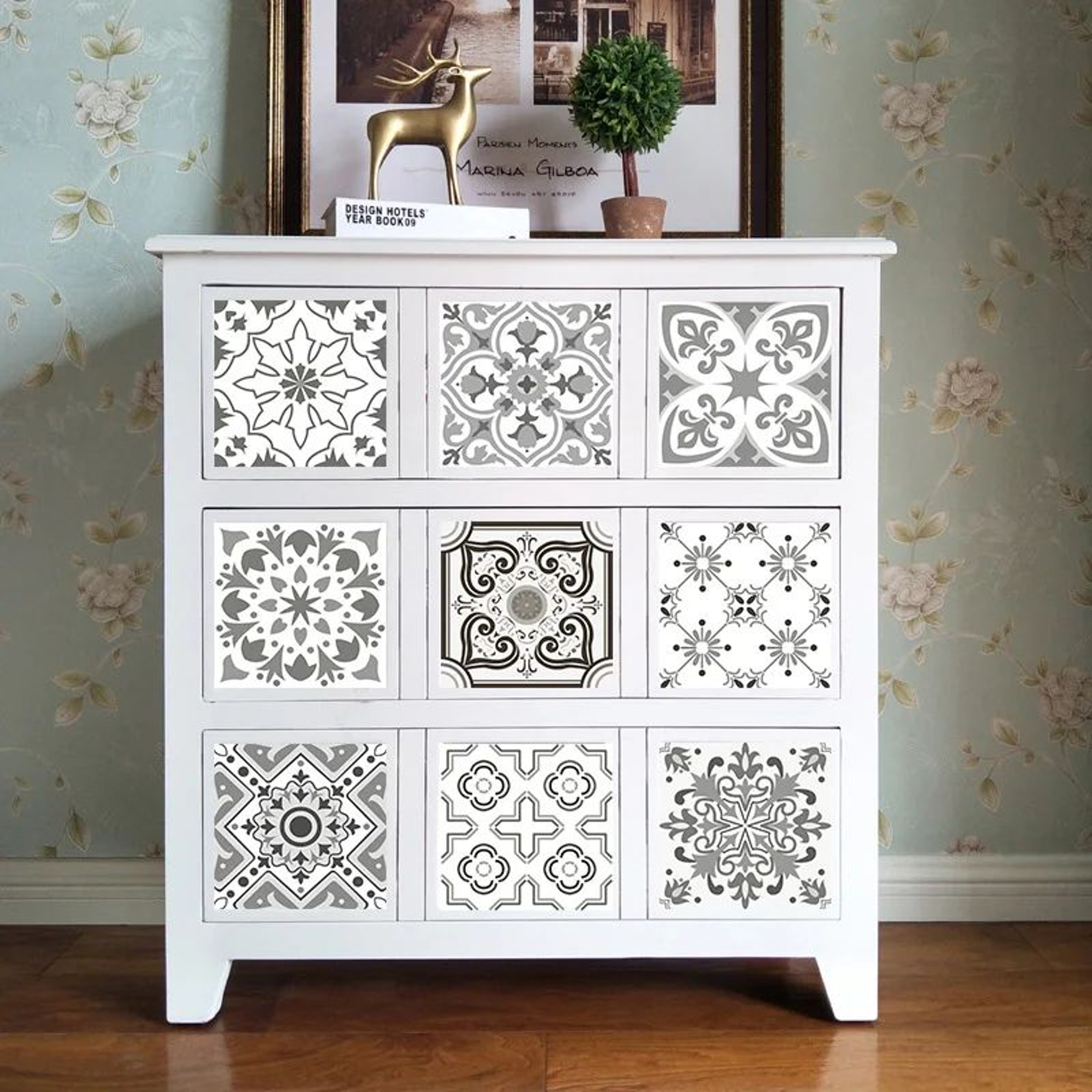 Retro Peel And Stick Tile Stickers 5
