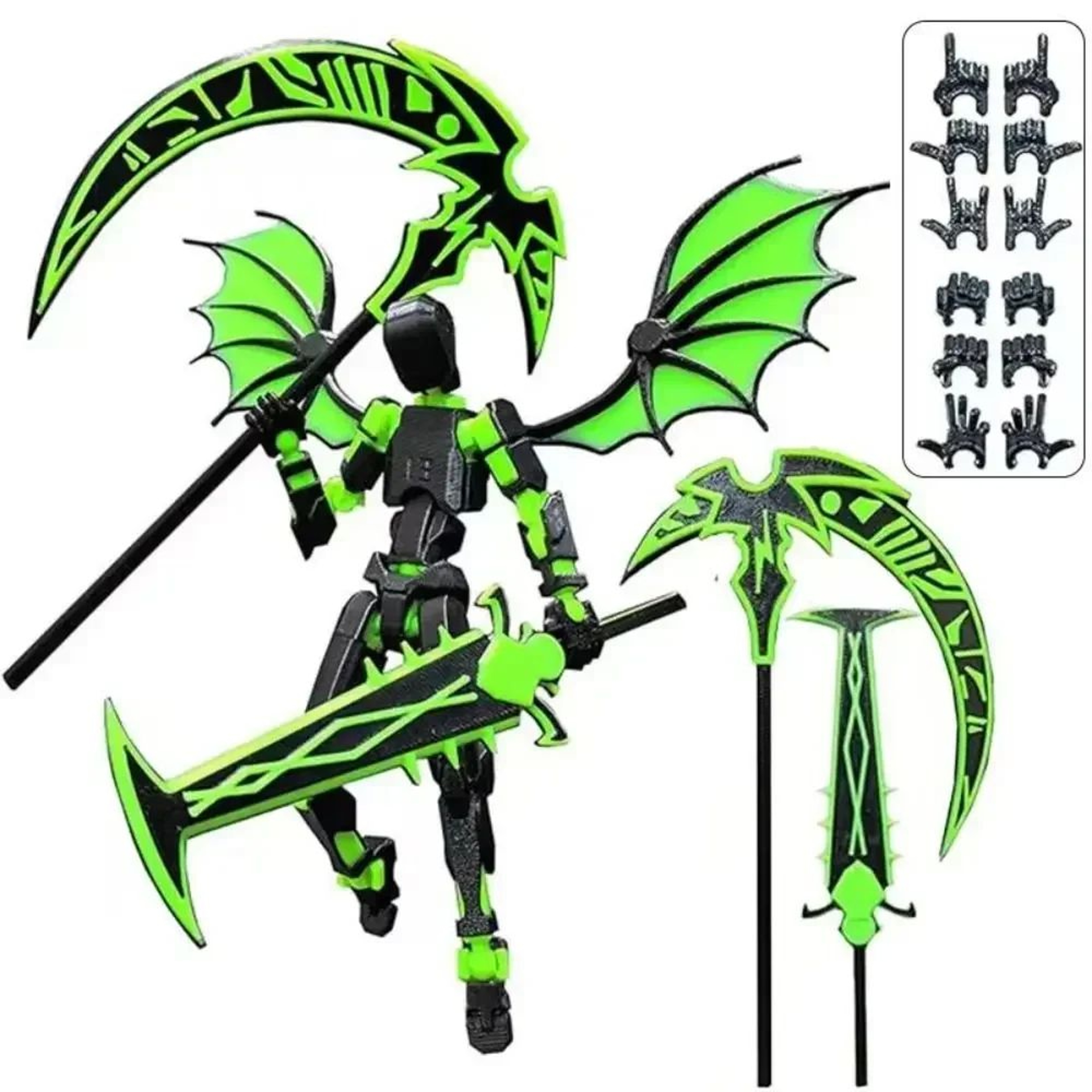 3D Printed Articulated Robot Action Figure 6