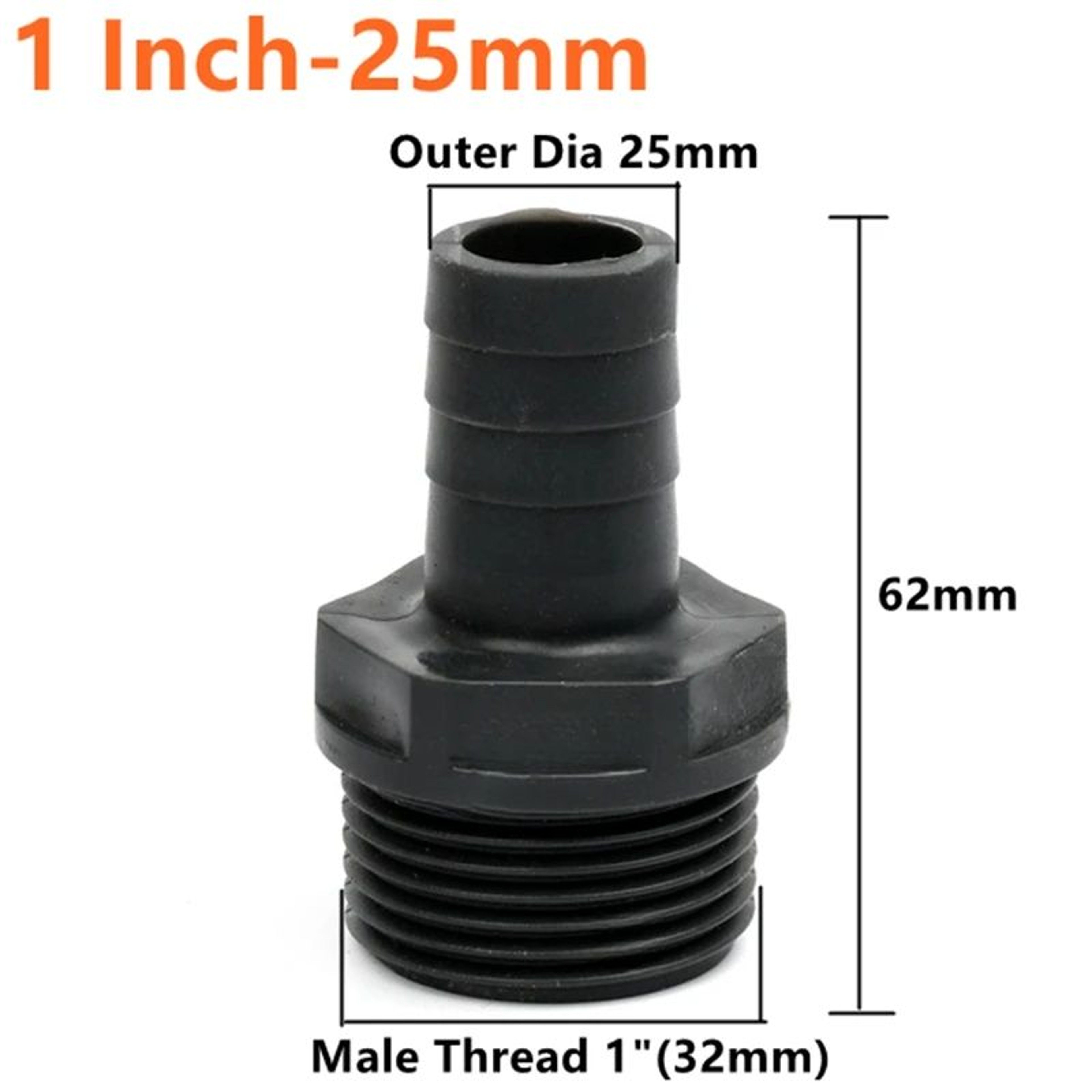 Male Thread Hose Barb Connector 9