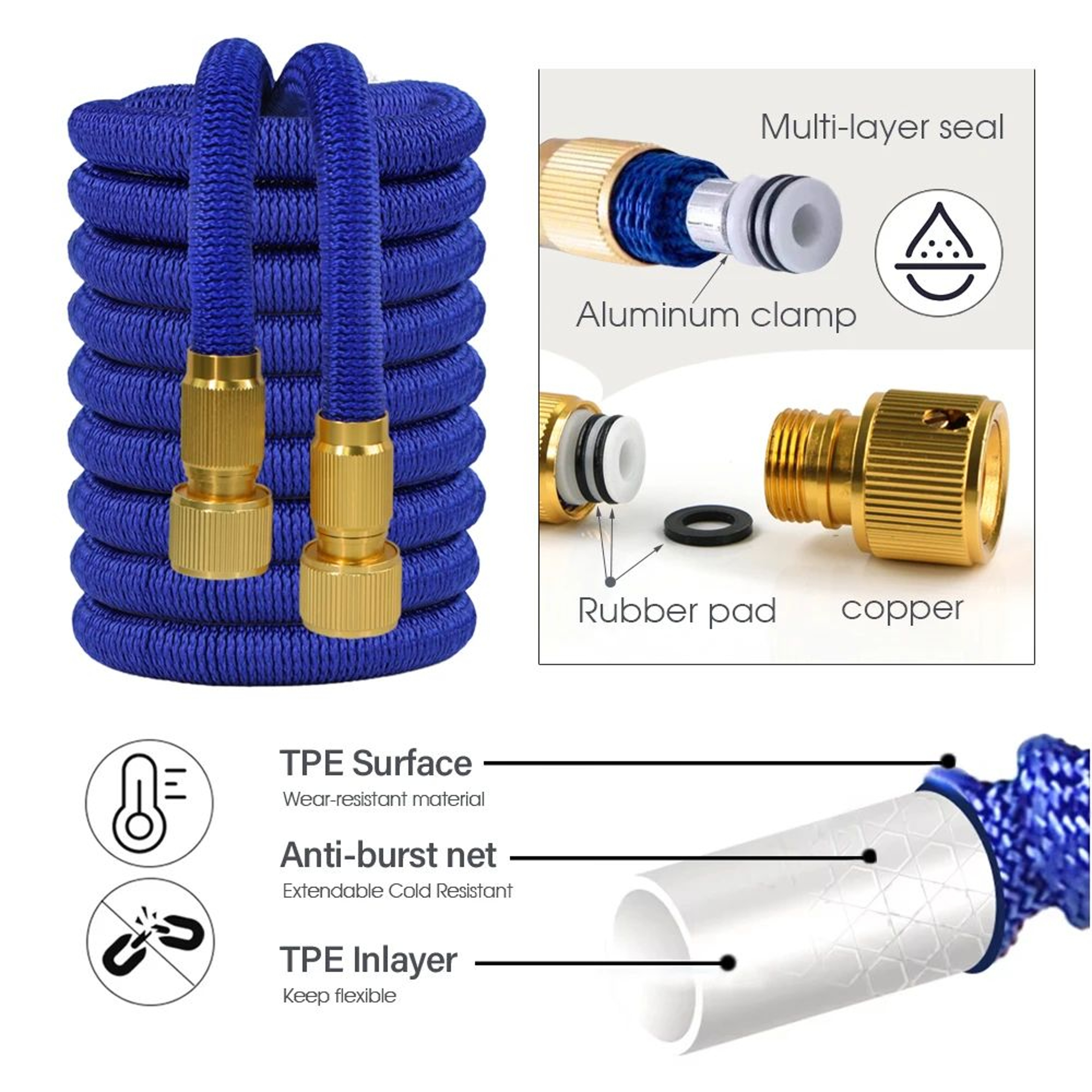 Retractable Expandable Garden Water Hose 3