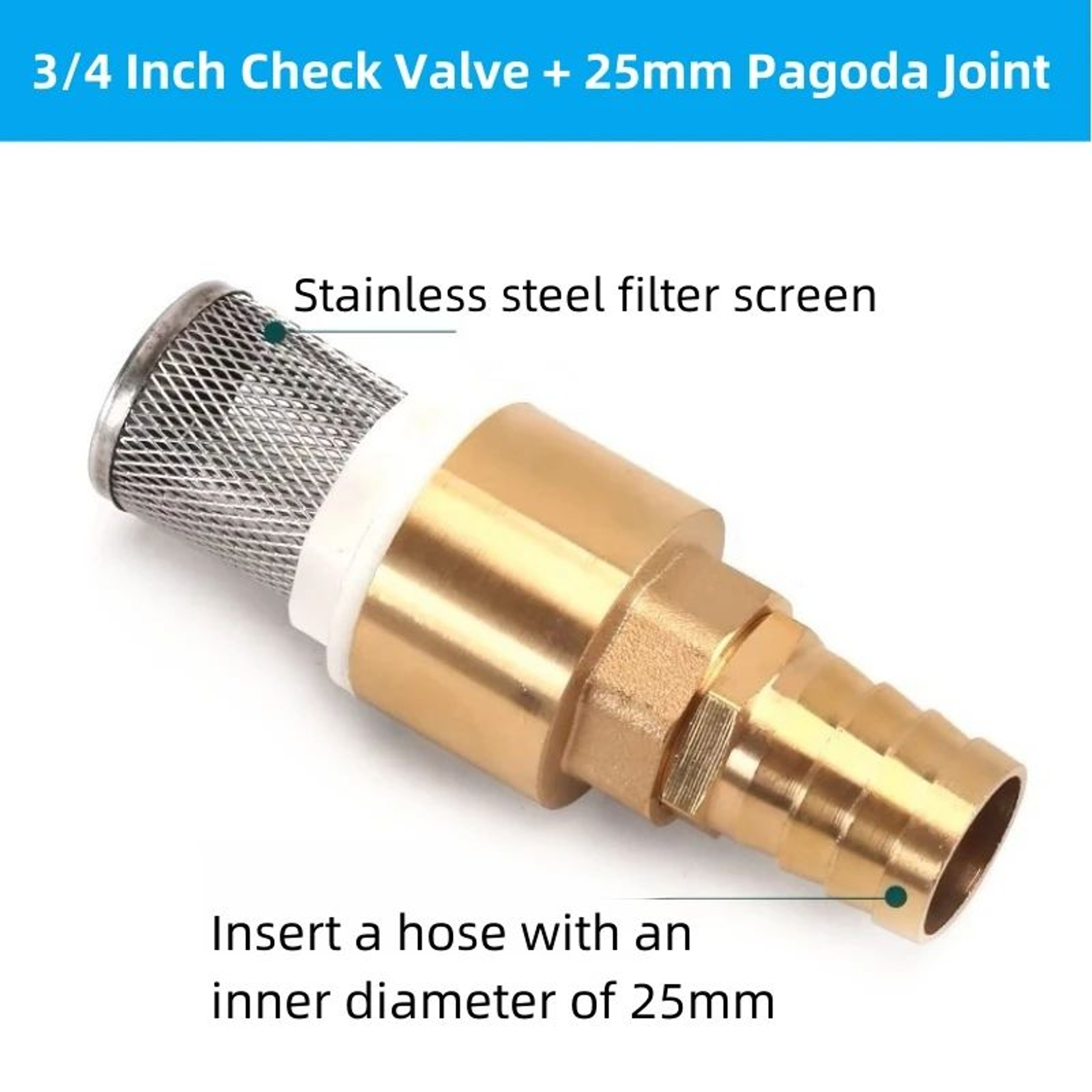 Brass Foot Valve With Suction Strainer 24