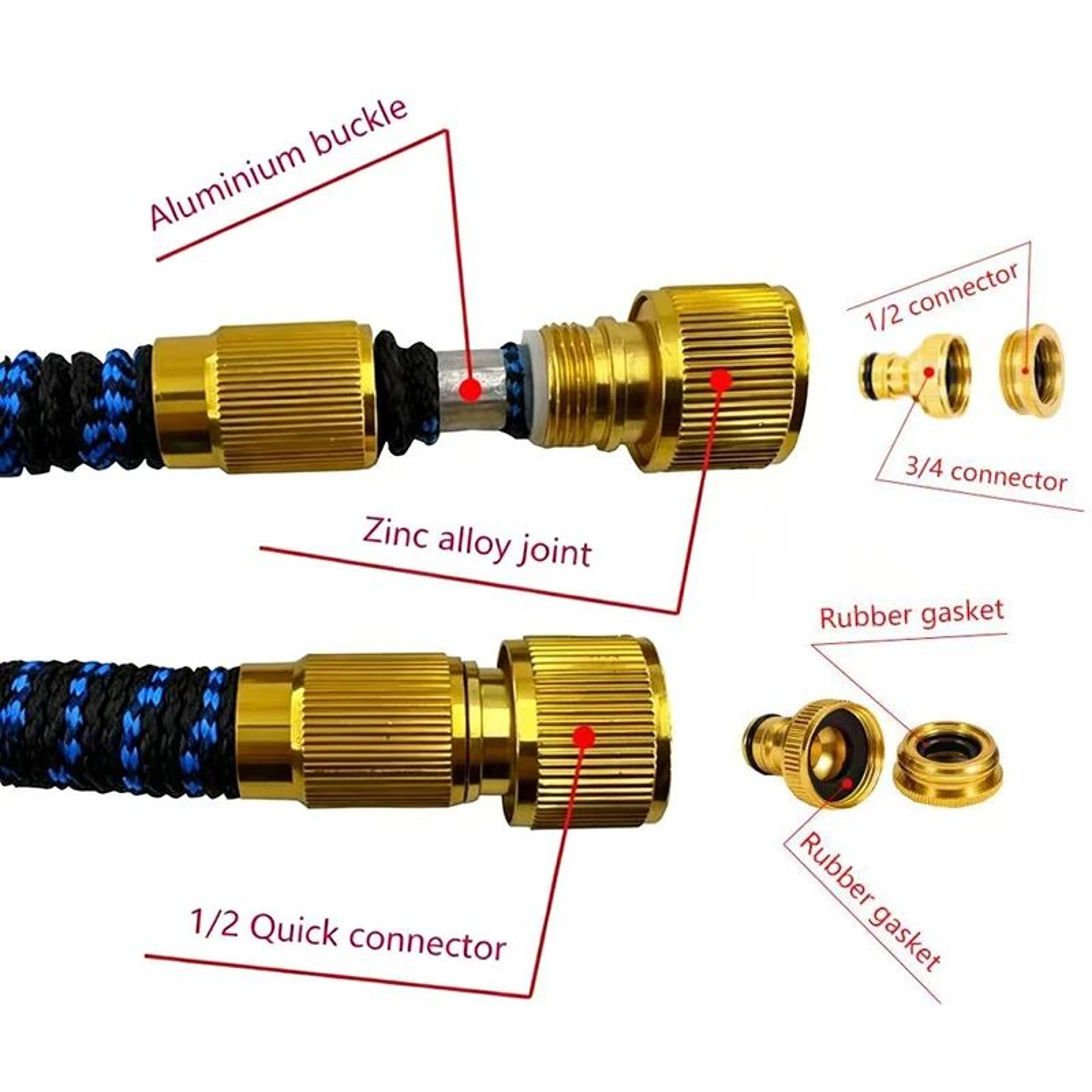 Expandable Watering Hose With Spray Gun 2