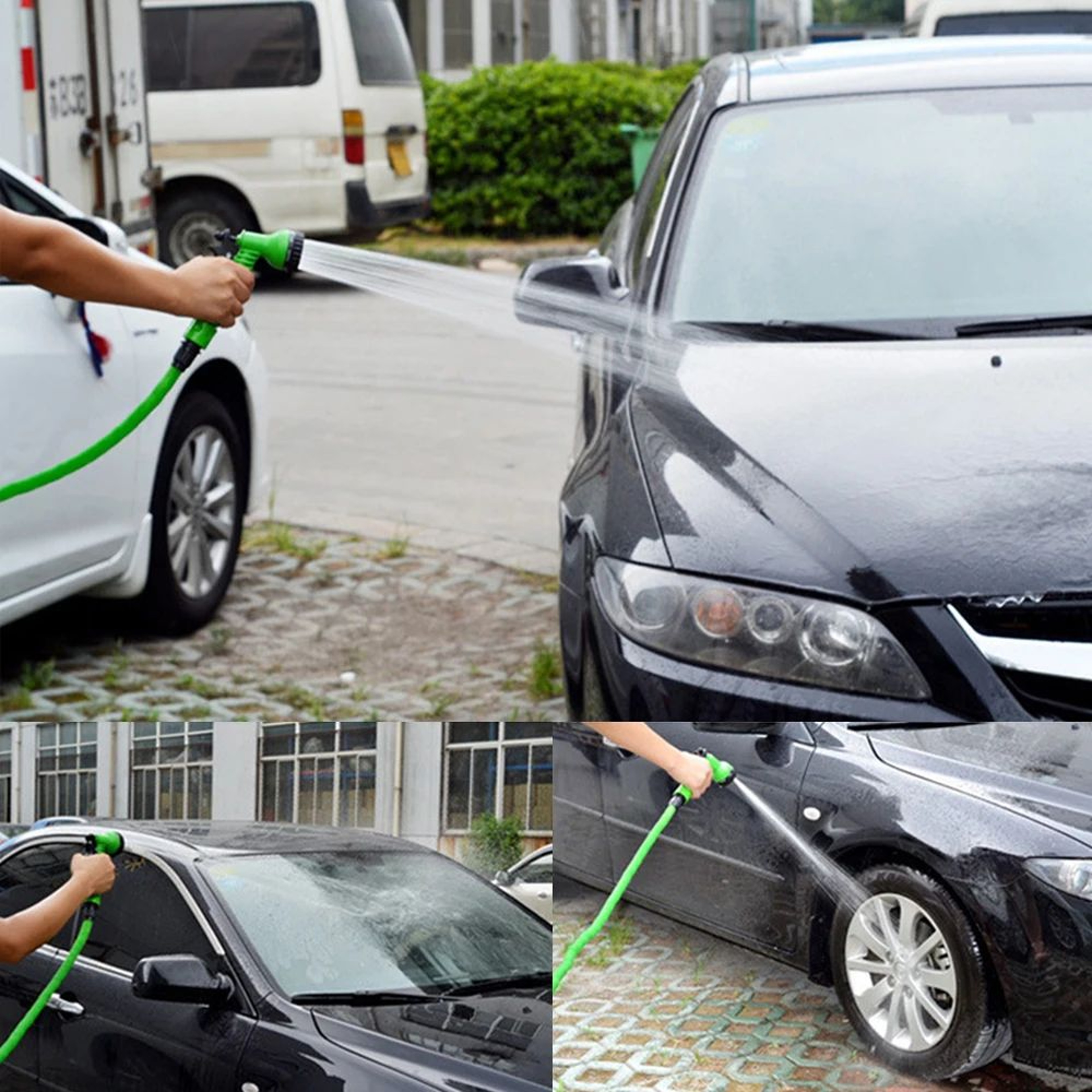 Expandable Garden Hose With Foam Spray Gun 3