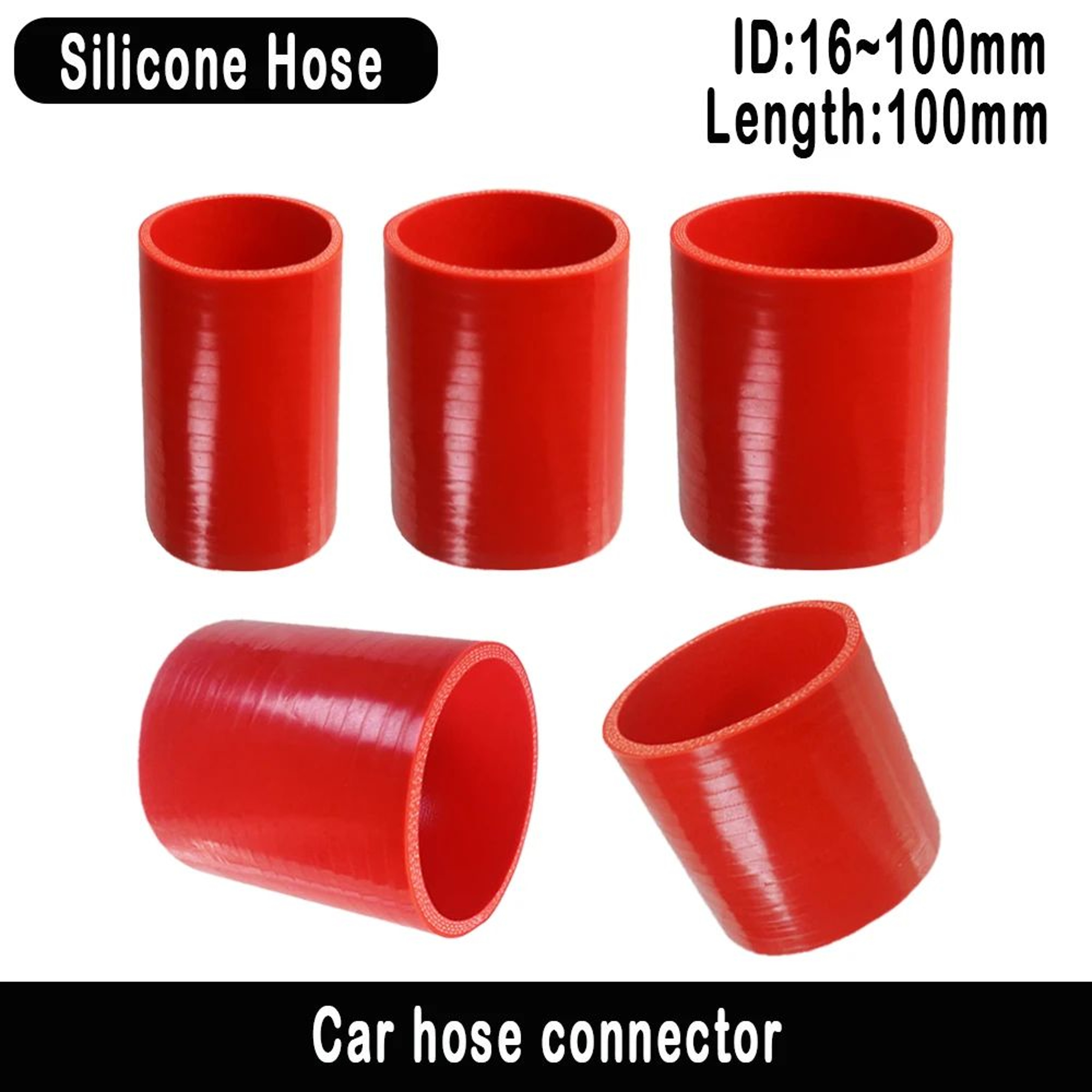 Universal Red Silicone Intercooler Hose 0