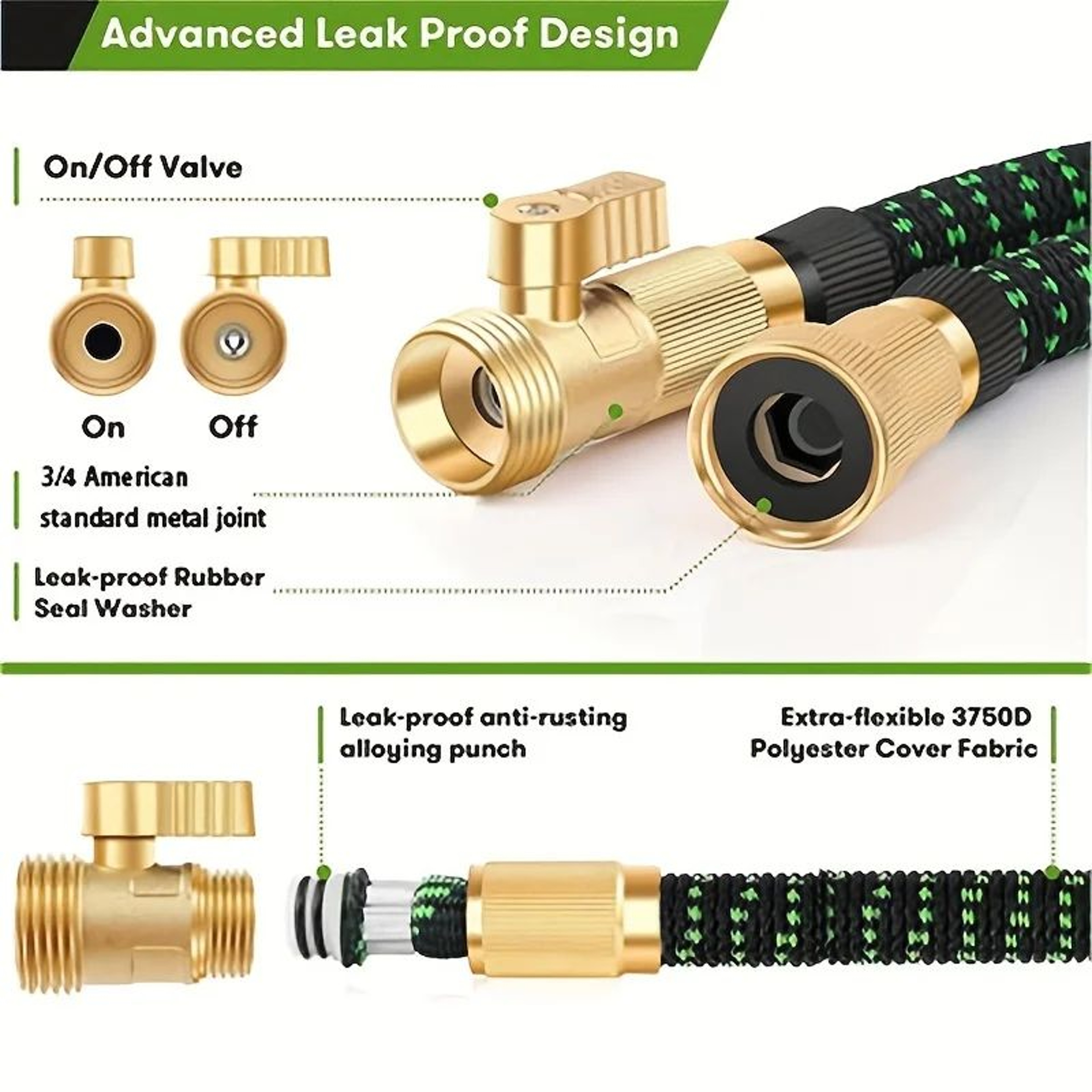 Flexible Expandable Yard Hose With Spray Gun 2