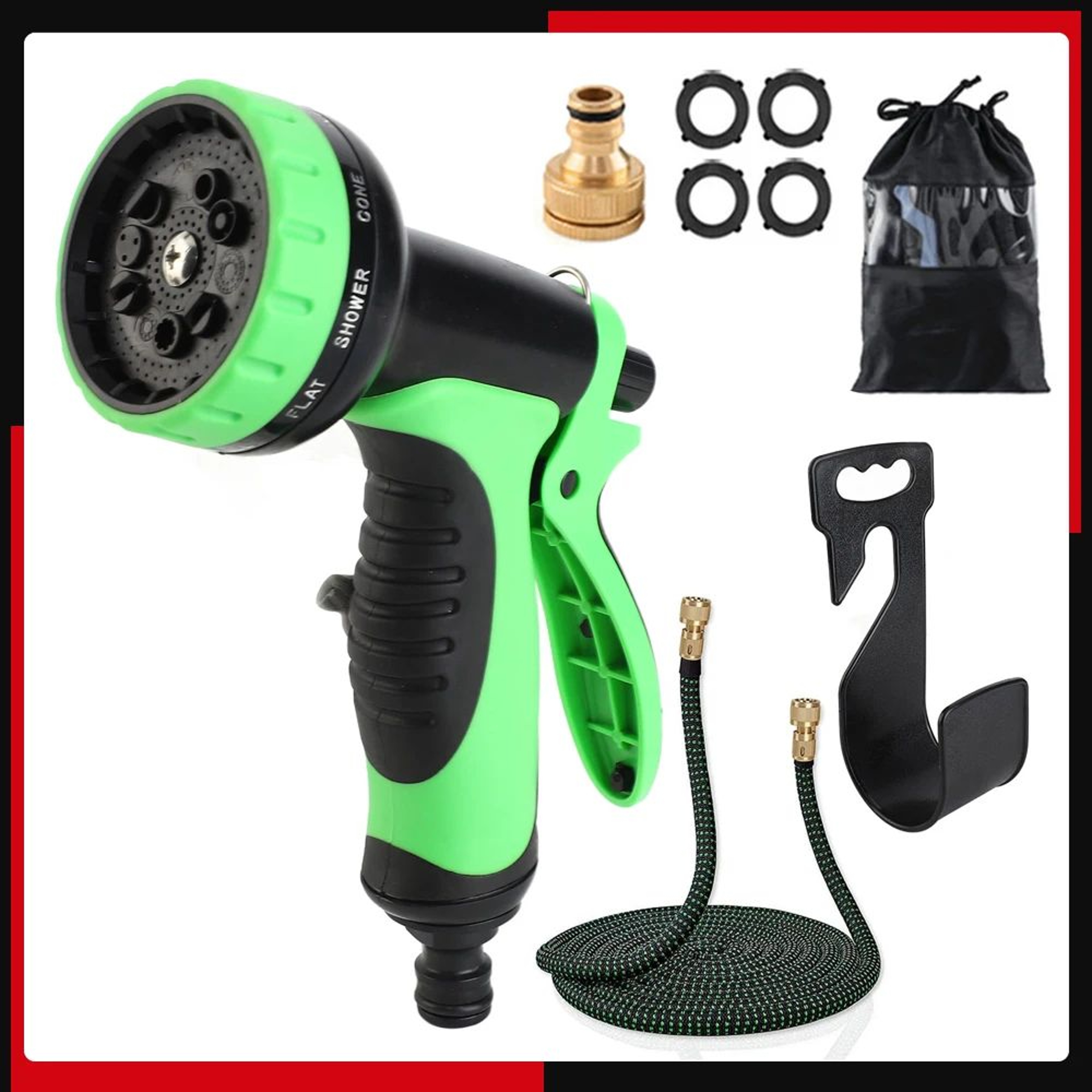 Expandable Cleaning Hose With Pressure Nozzle 5