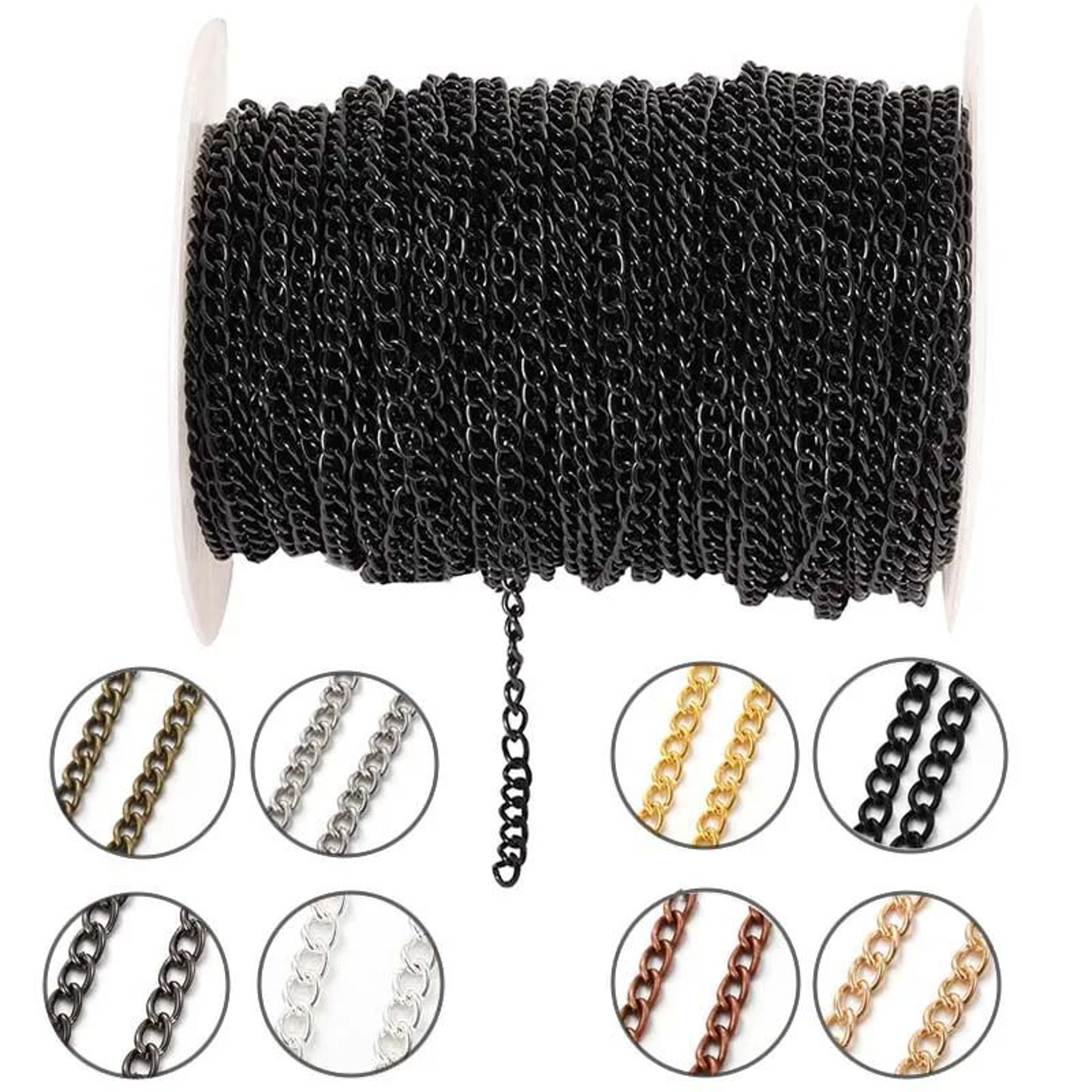 Flat Metal Jewelry Making Chain 0