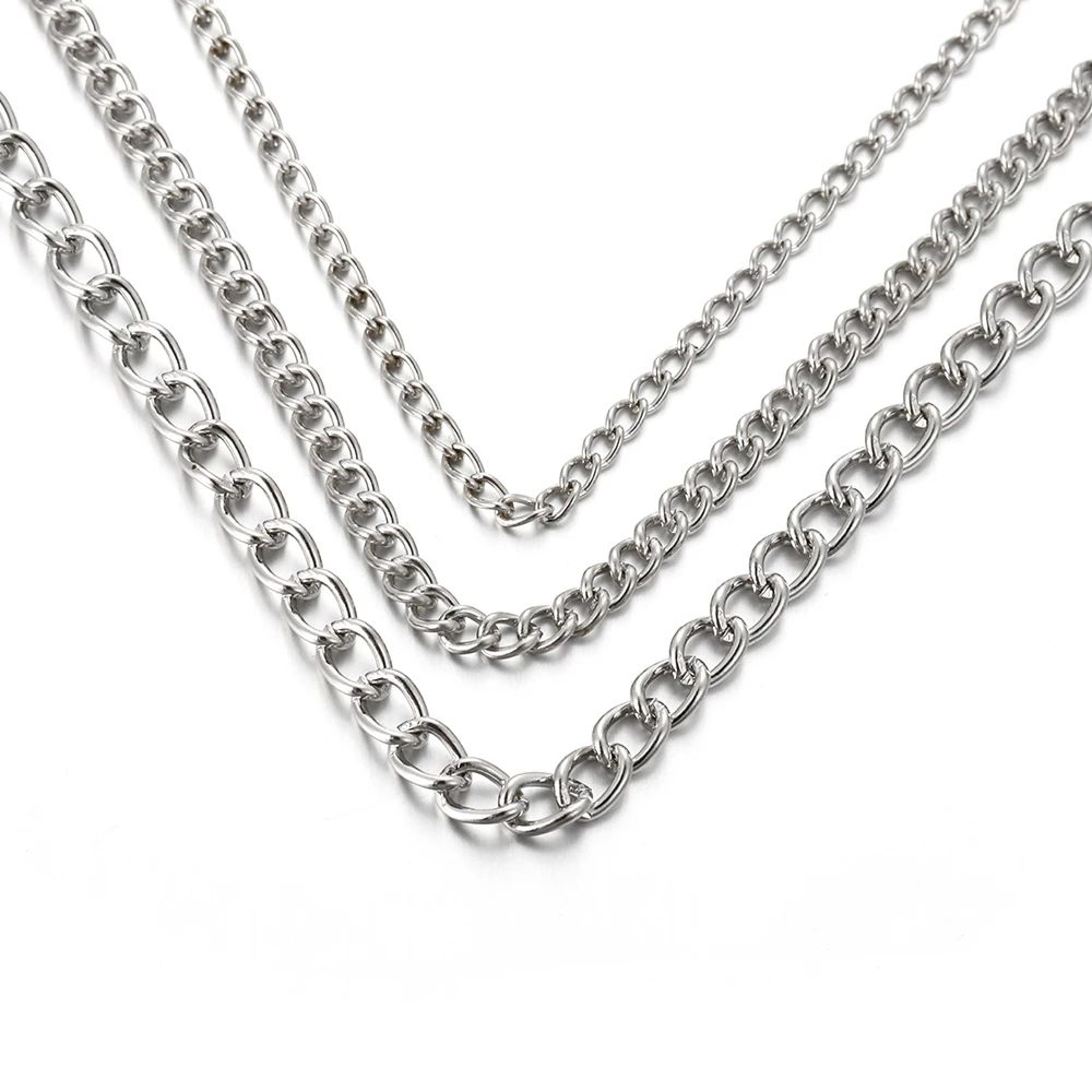 Flat Metal Jewelry Making Chain 3