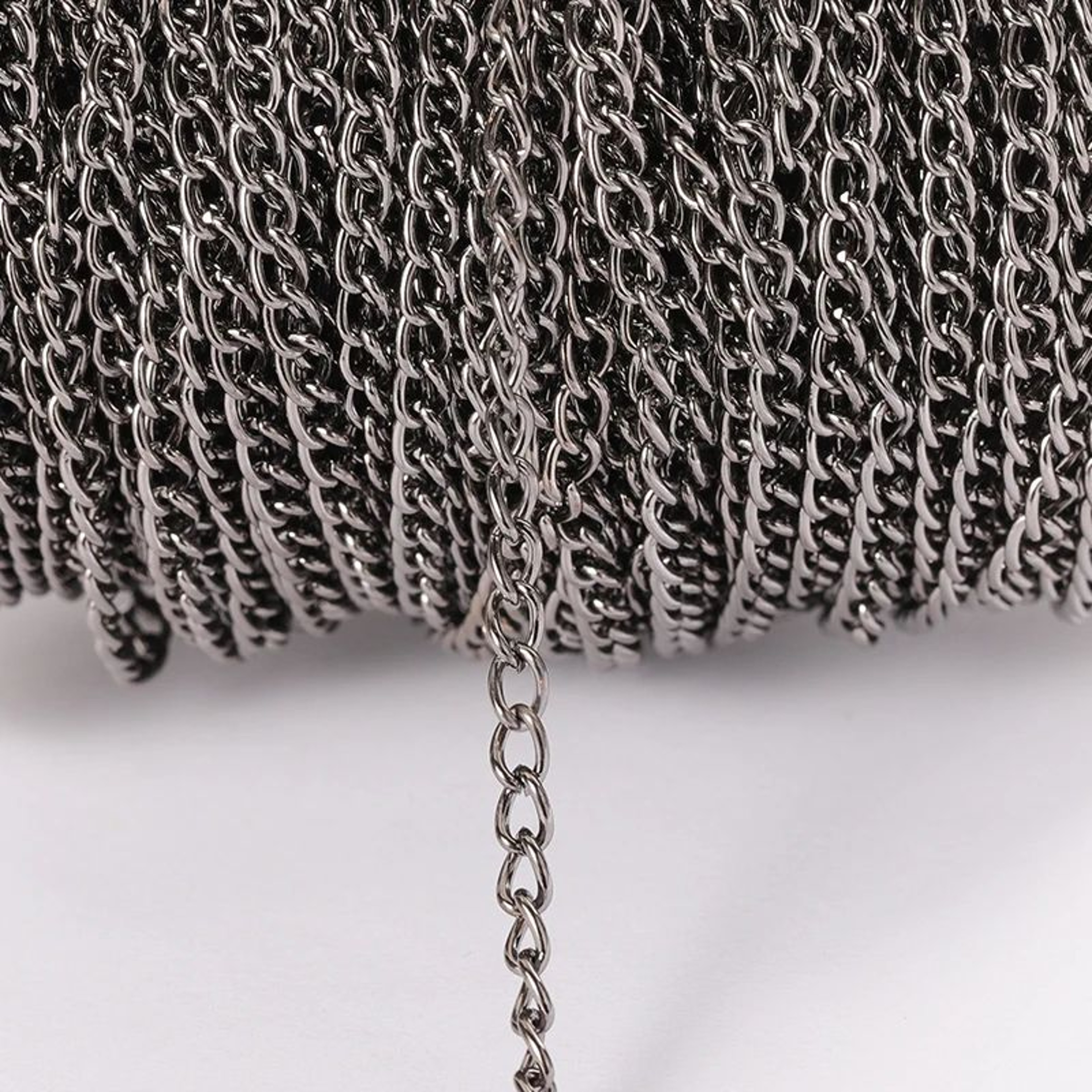 Flat Metal Jewelry Making Chain 12