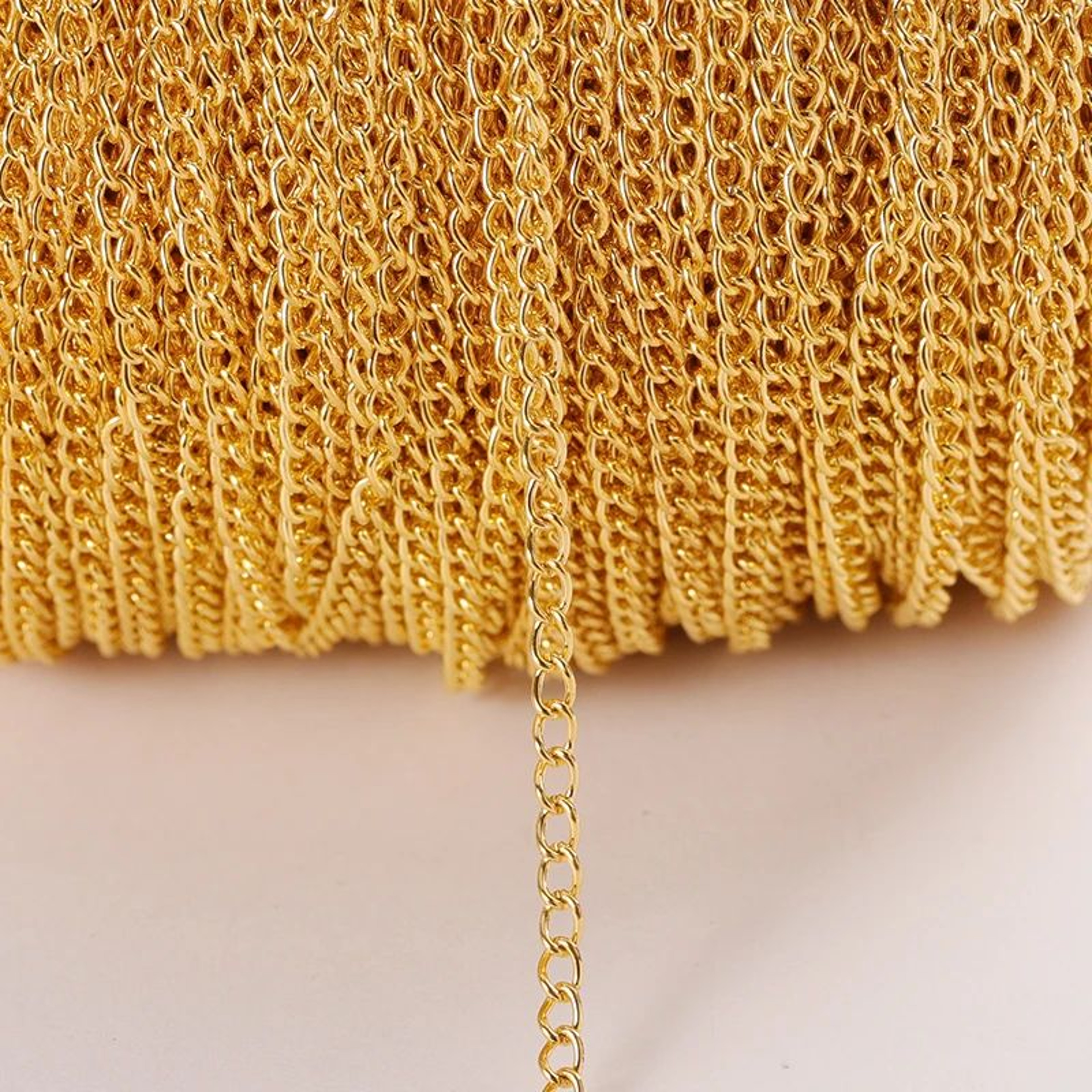 Flat Metal Jewelry Making Chain 8
