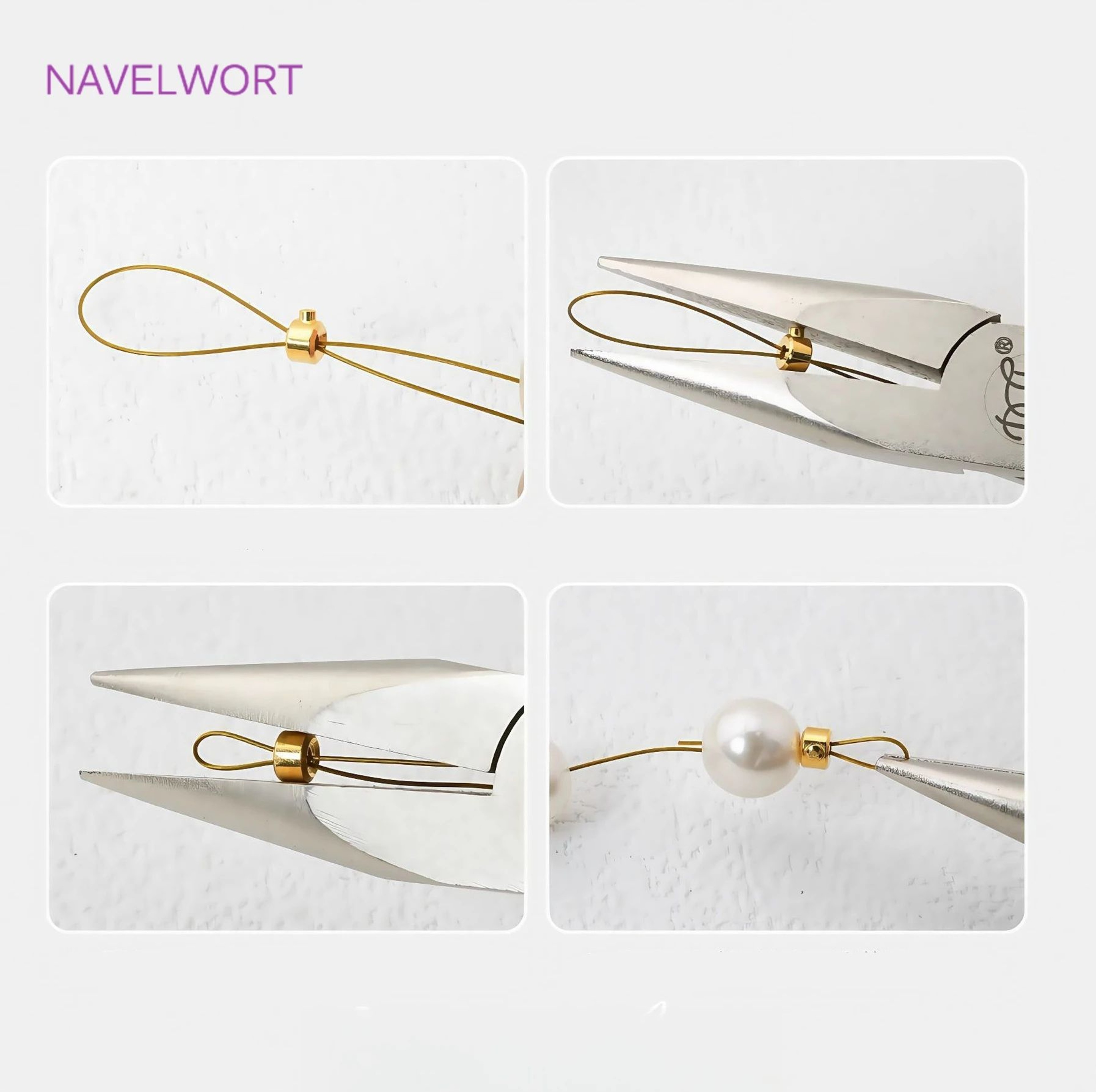 18K Gold Plated Brass Crimp Beads 3