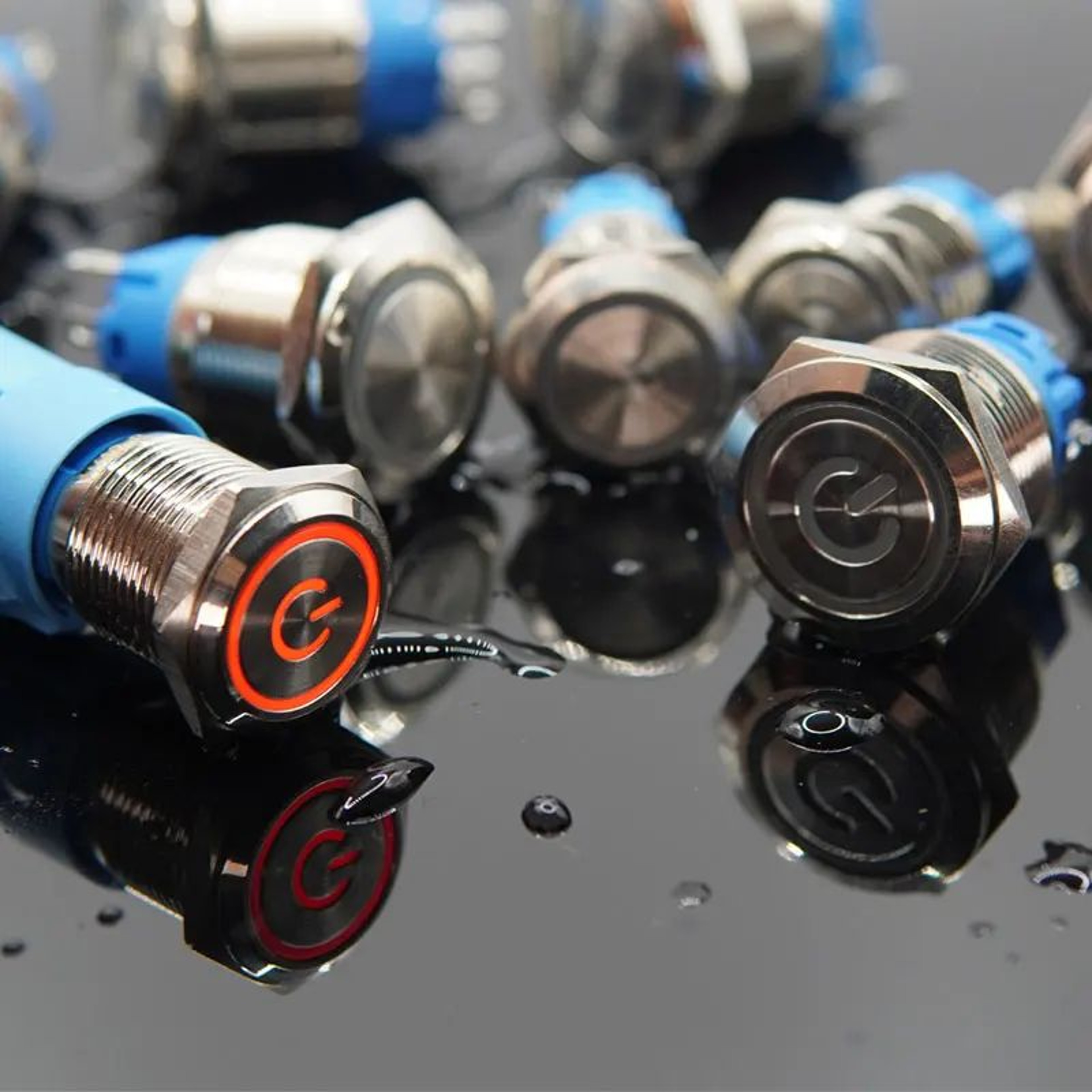 Waterproof Metal LED Push Button Switch 0