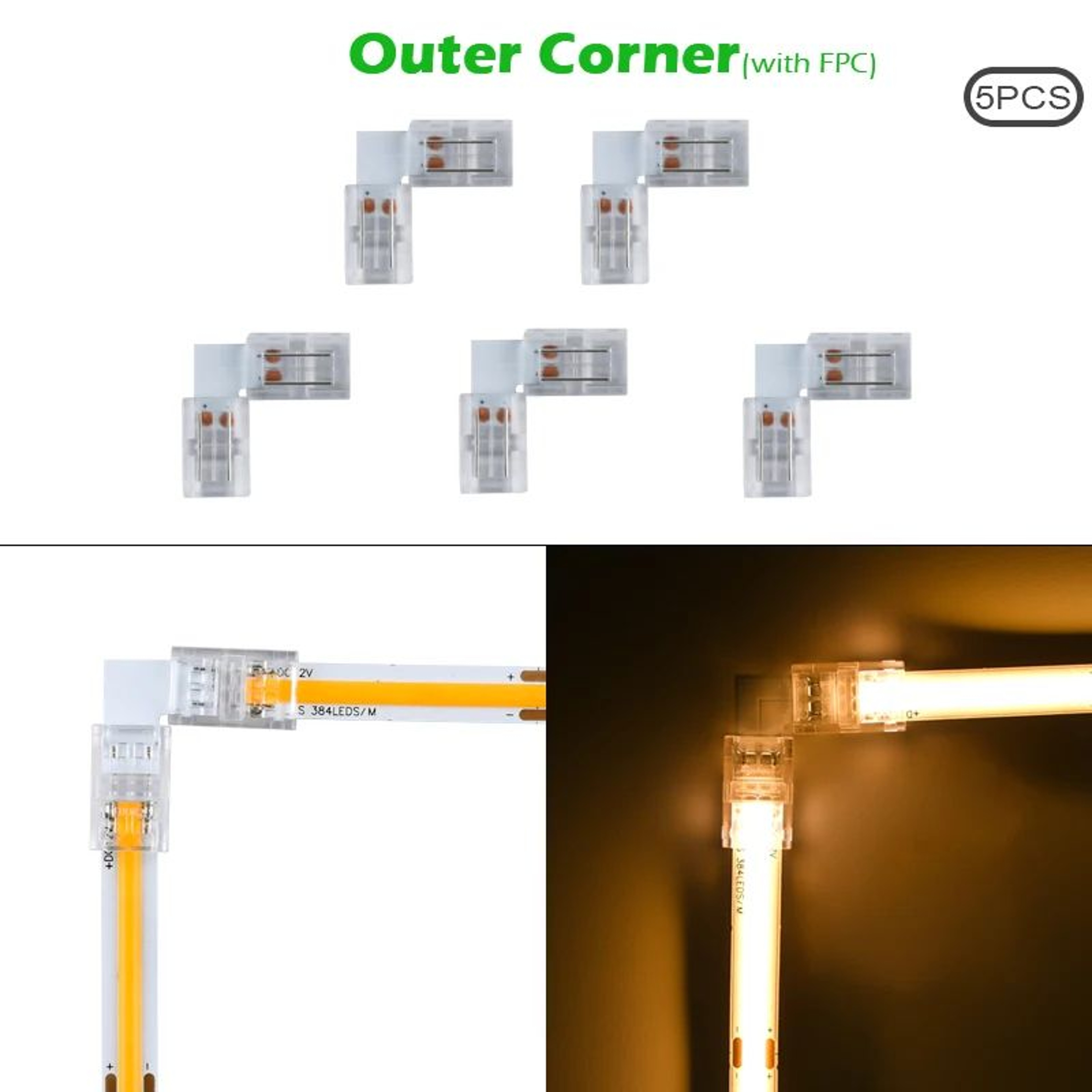 COB LED Strip Corner Connectors 6