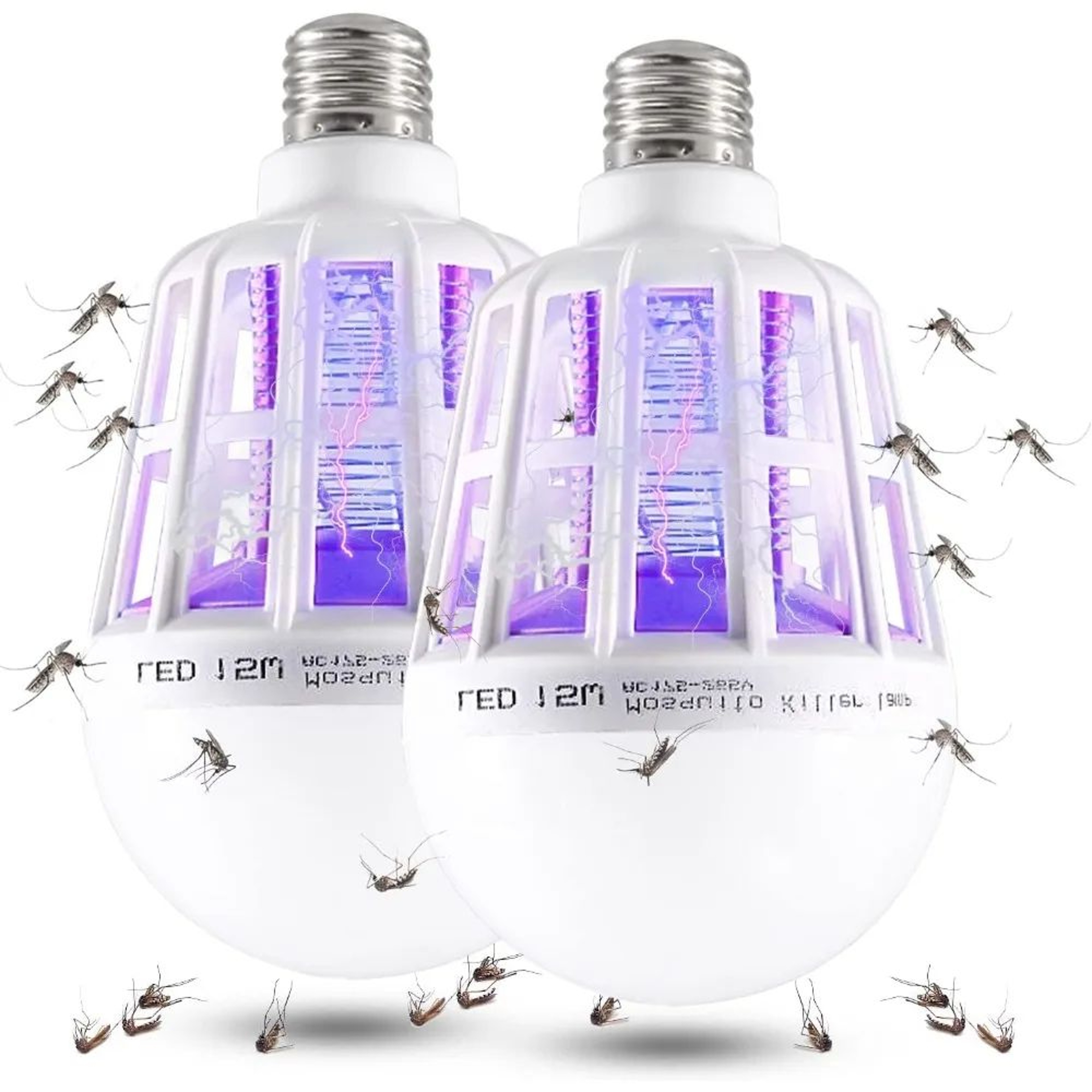 2 In 1 Bug Zapper Light Bulb Mosquito And Gnat Trap 0