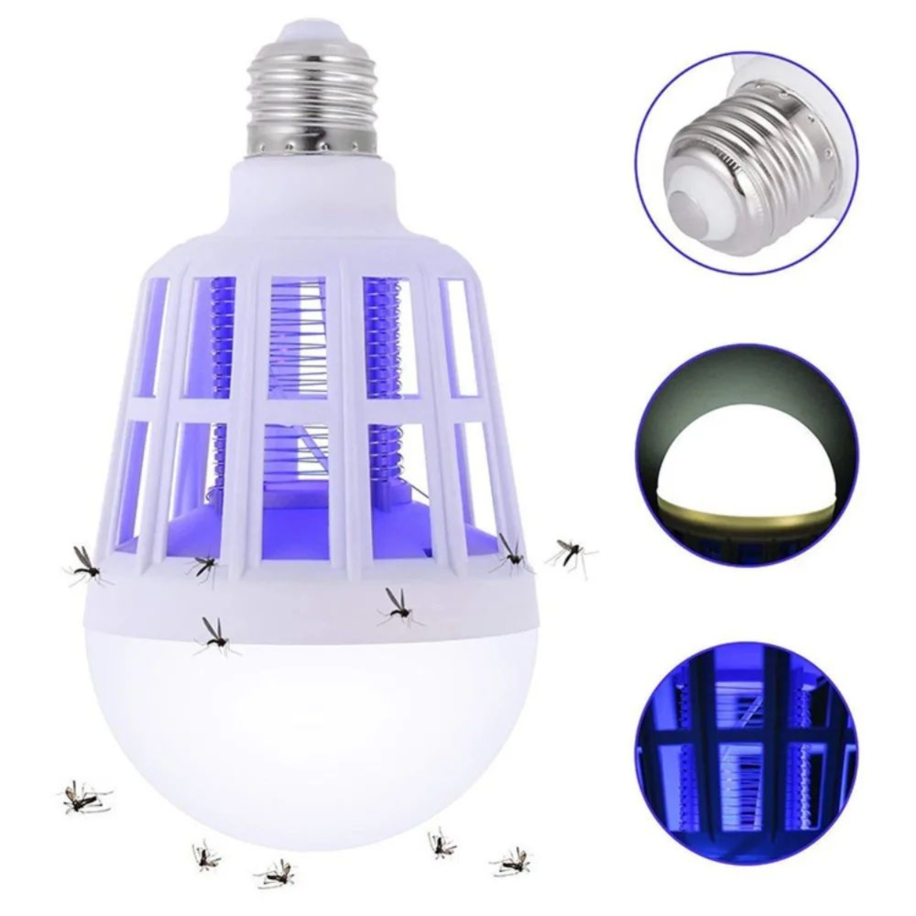 2 In 1 Bug Zapper Light Bulb Mosquito And Gnat Trap 1