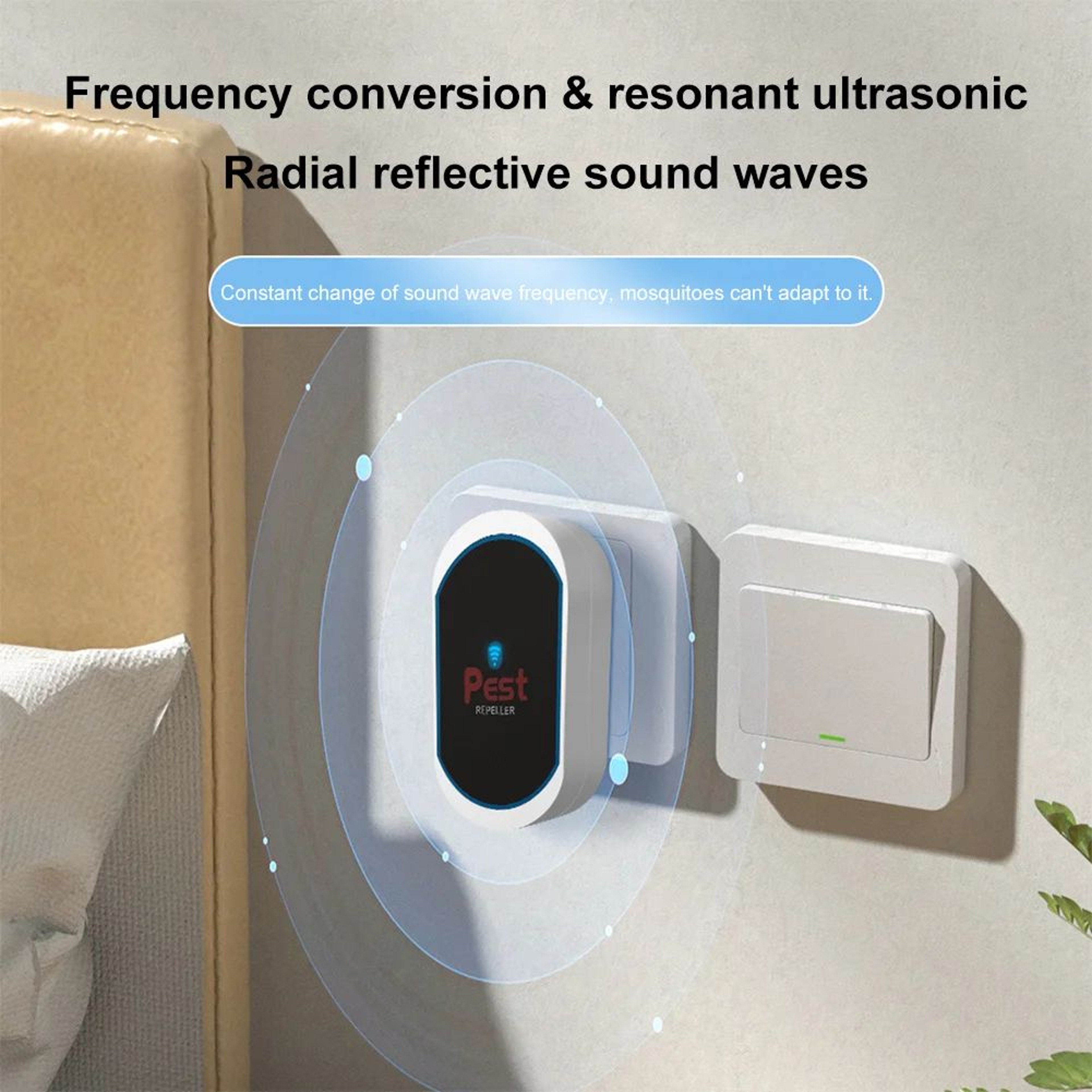 Ultrasonic Pest Repeller Plug In Indoor Pest Deterrent 2