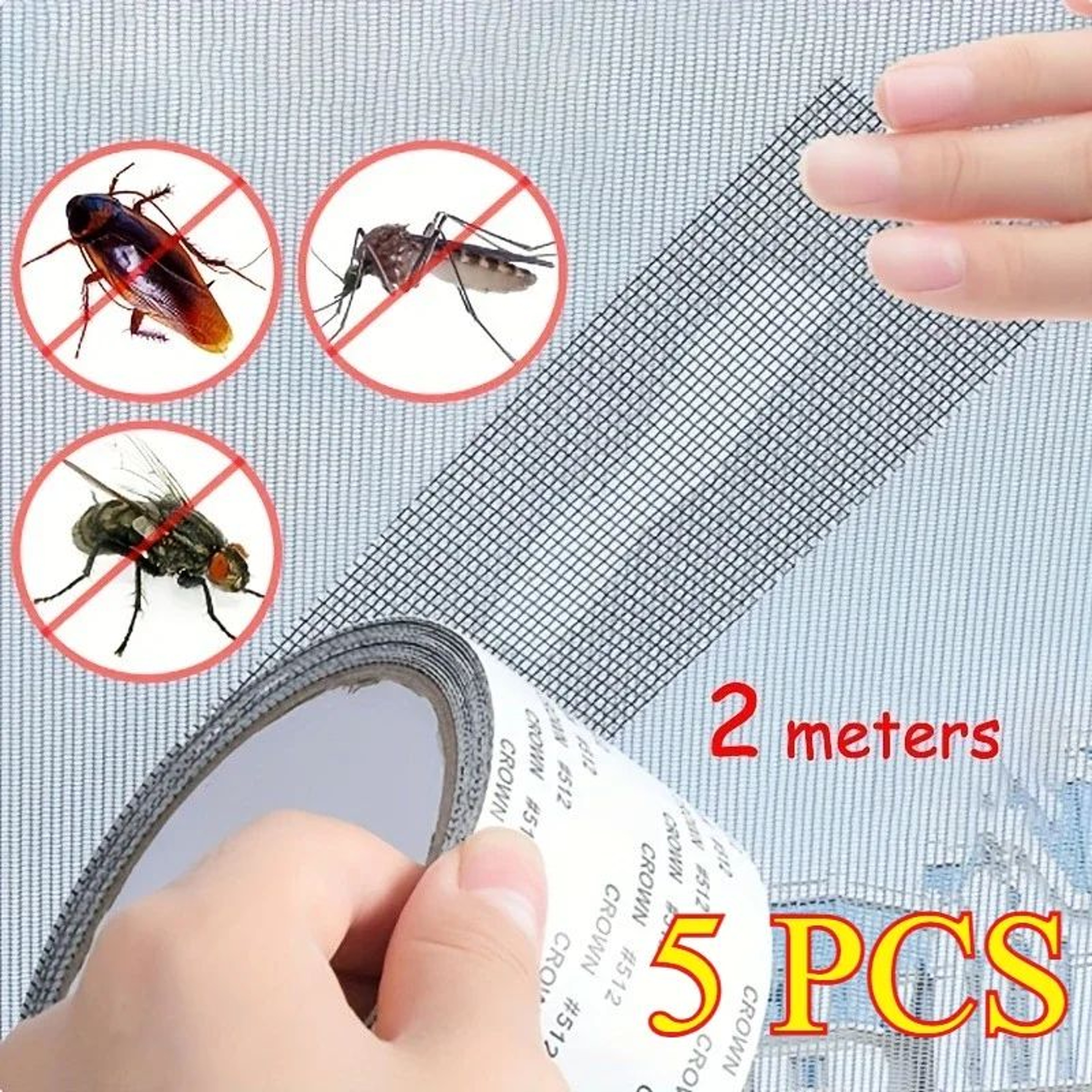 Waterproof Window Screen Repair Tape Self Adhesive Mesh Patch 2