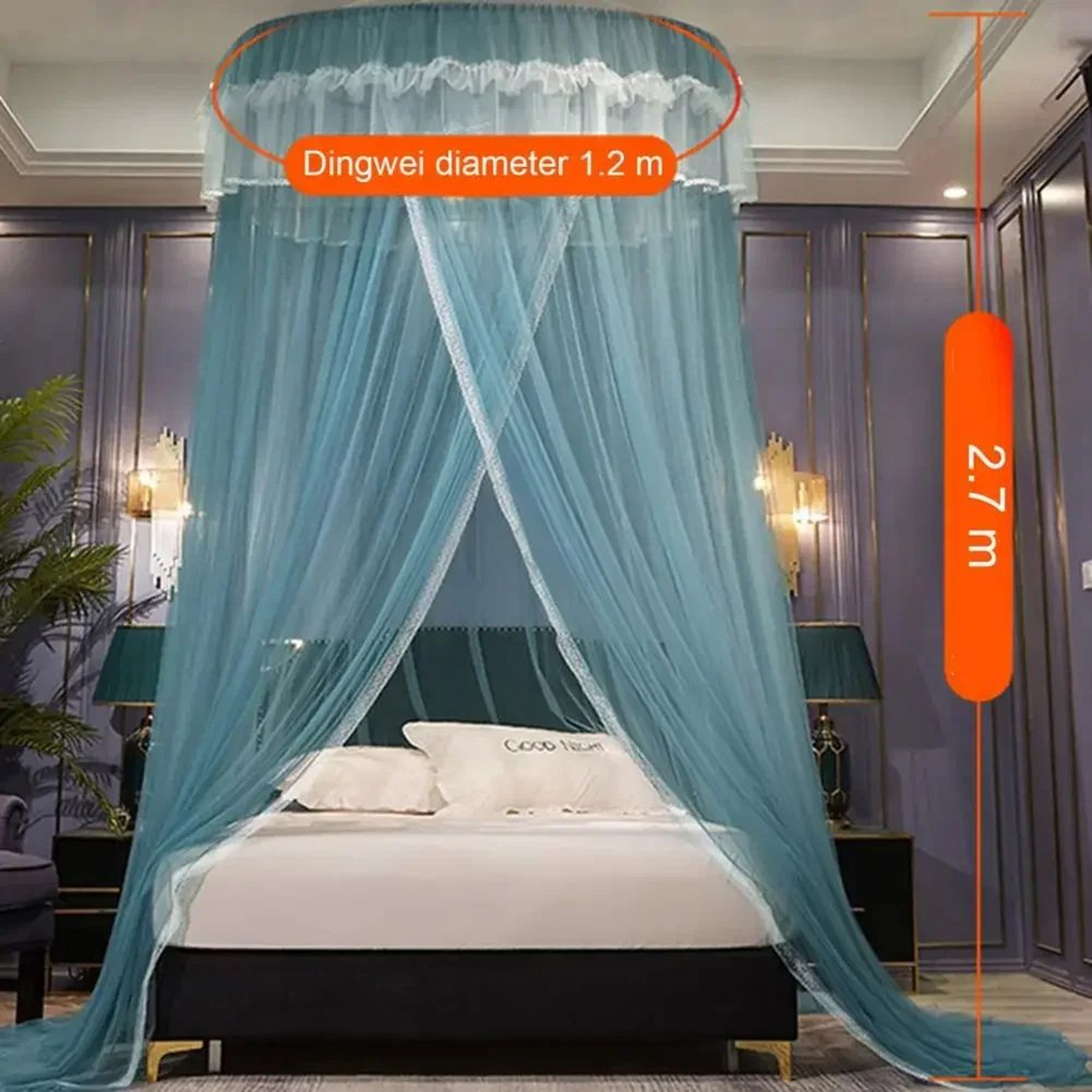 Elegant Lace Dome Mosquito Bed Canopy 2