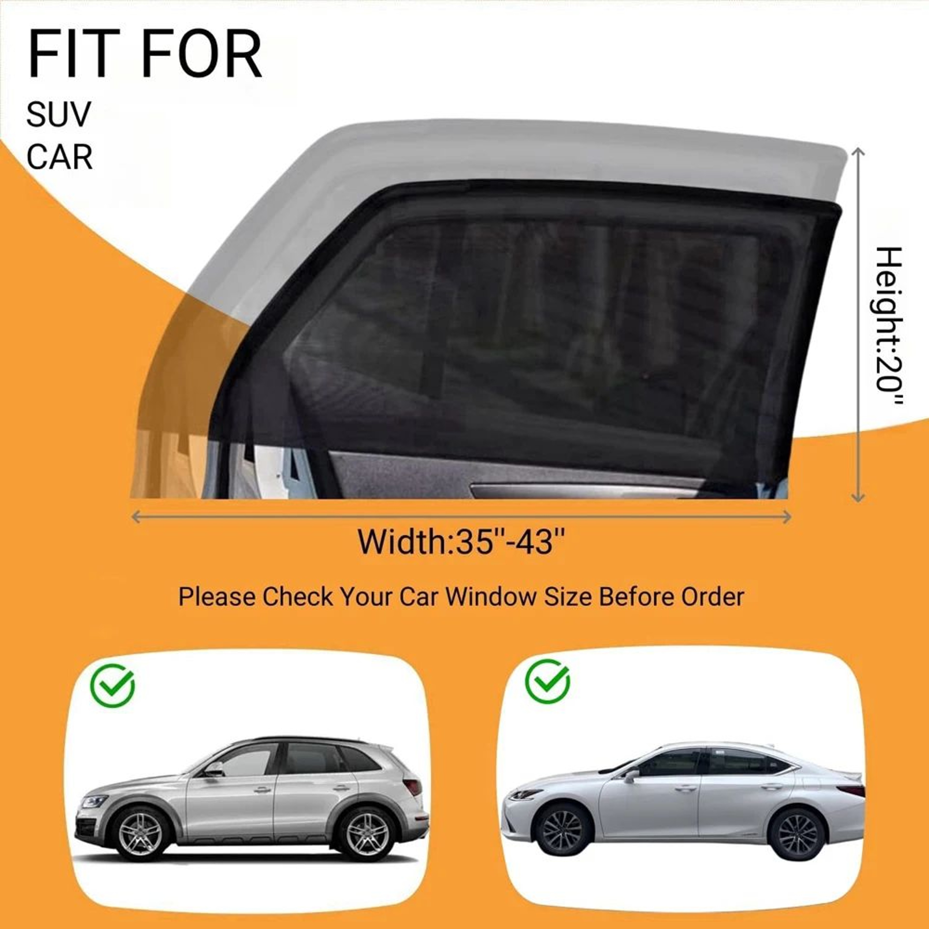 Universal Car Window Mosquito Net Sunshade 0