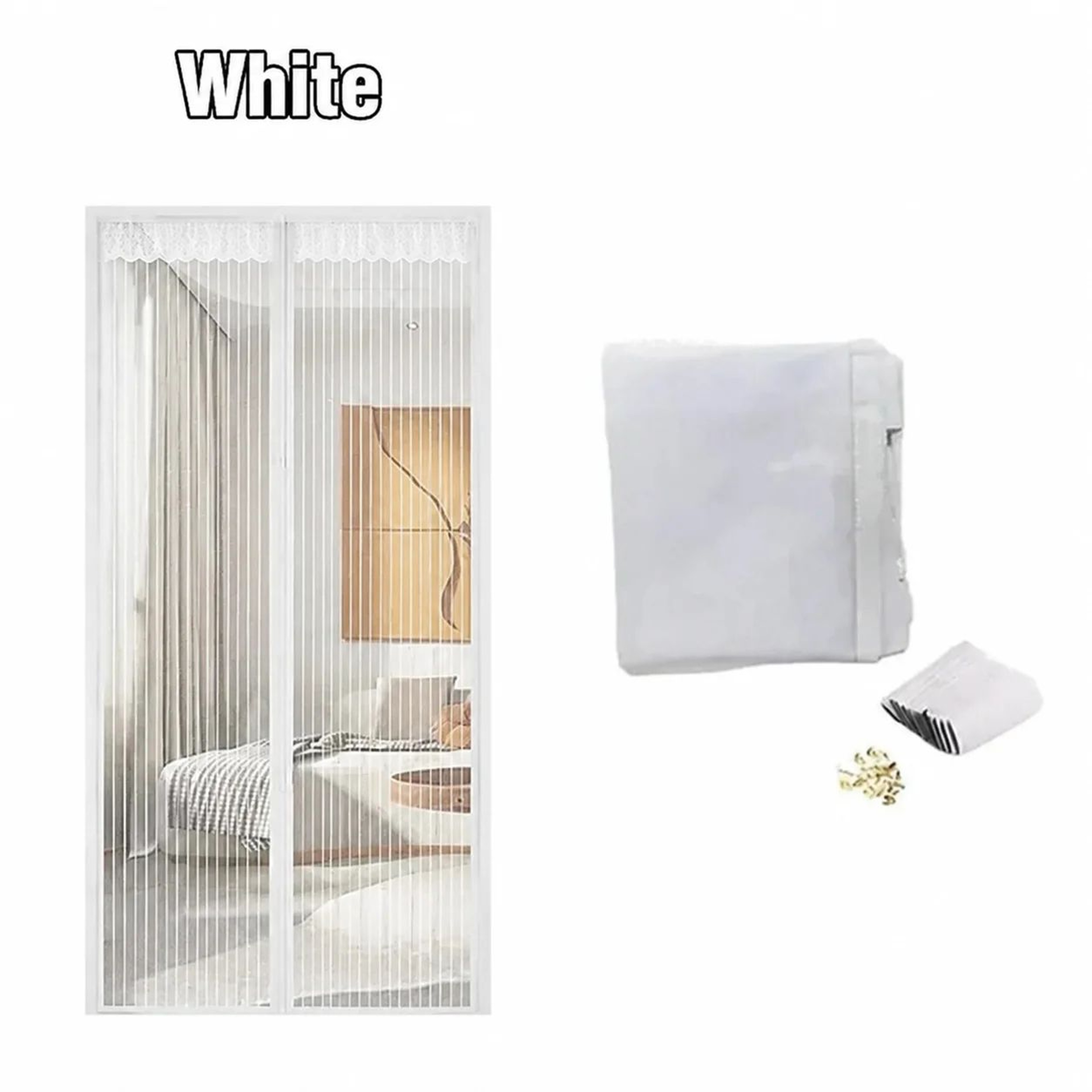 Hands Free Magnetic Insect Screen Door 7