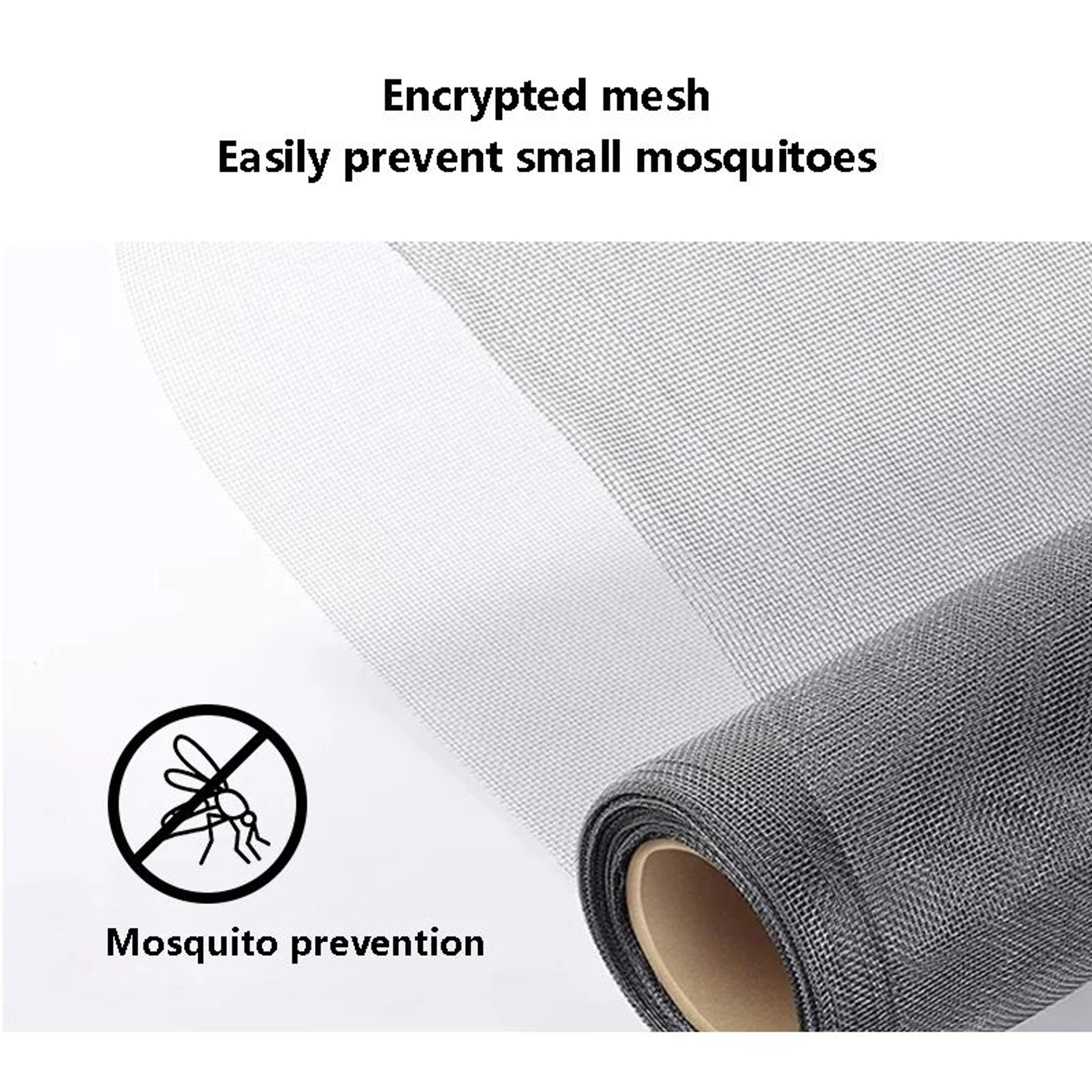 Custom White Zipper Mosquito Window Screen 5