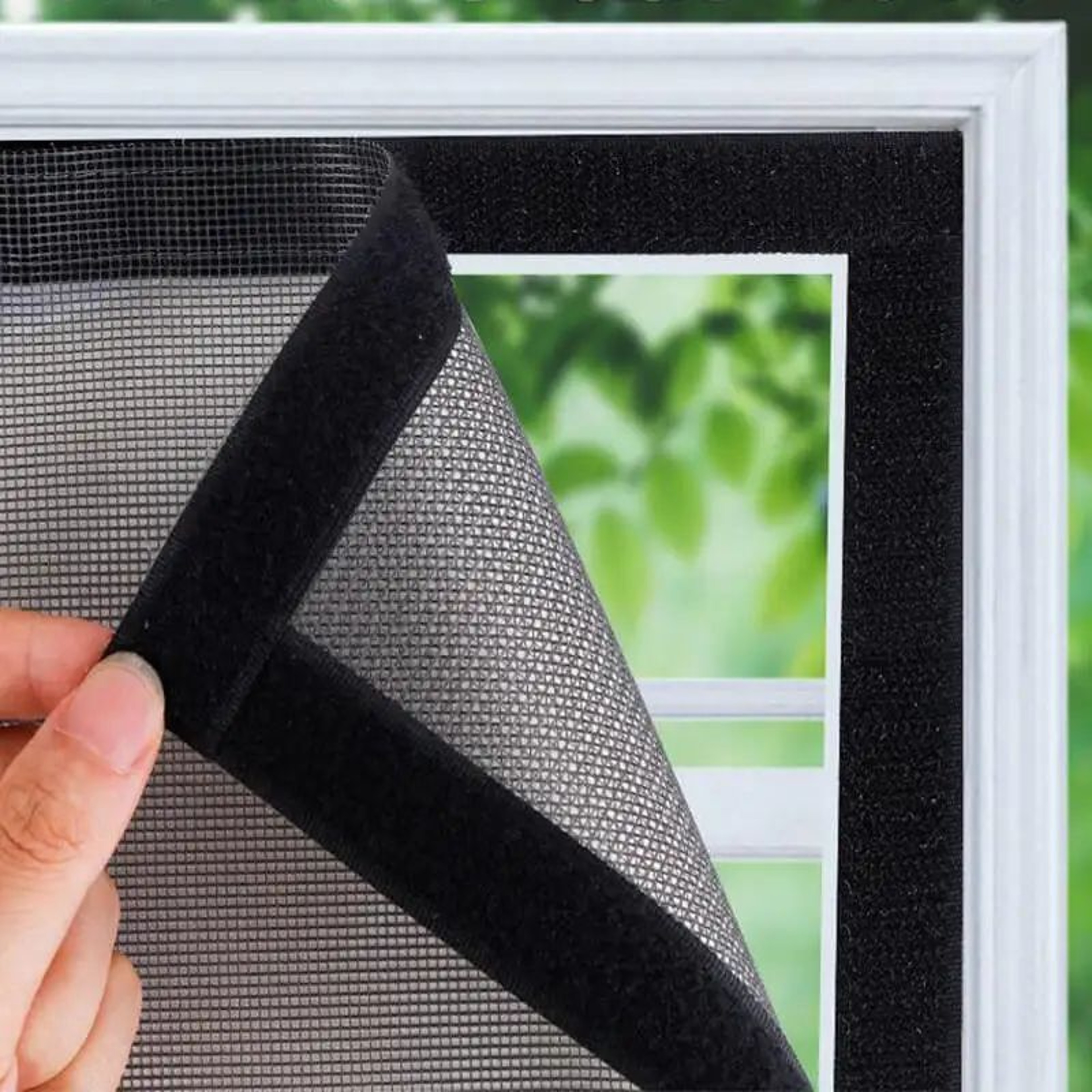 Custom Fit Self Adhesive Mosquito Window Screen 1