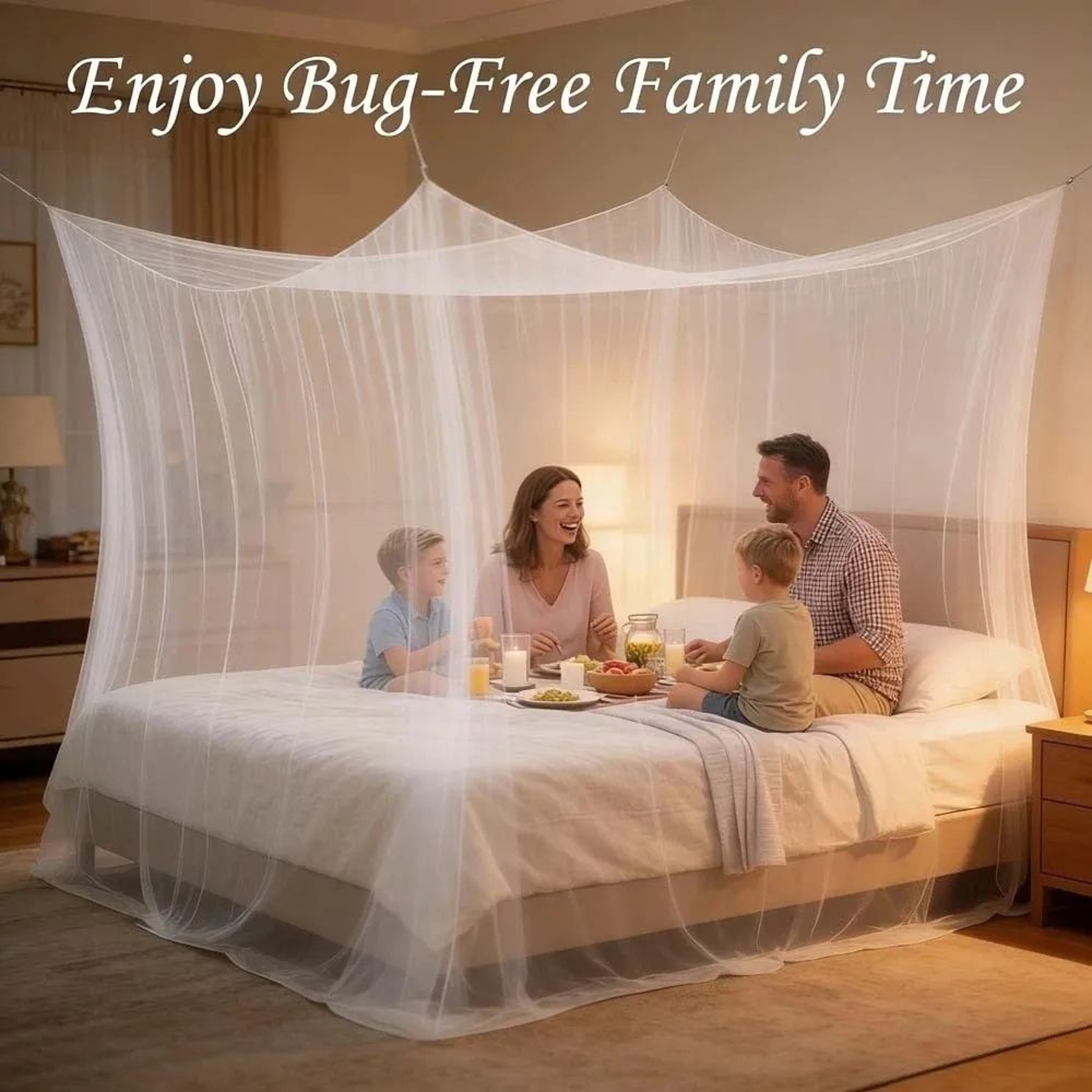 Extra Large Camping Mosquito Net Breathable Travel Mesh 4
