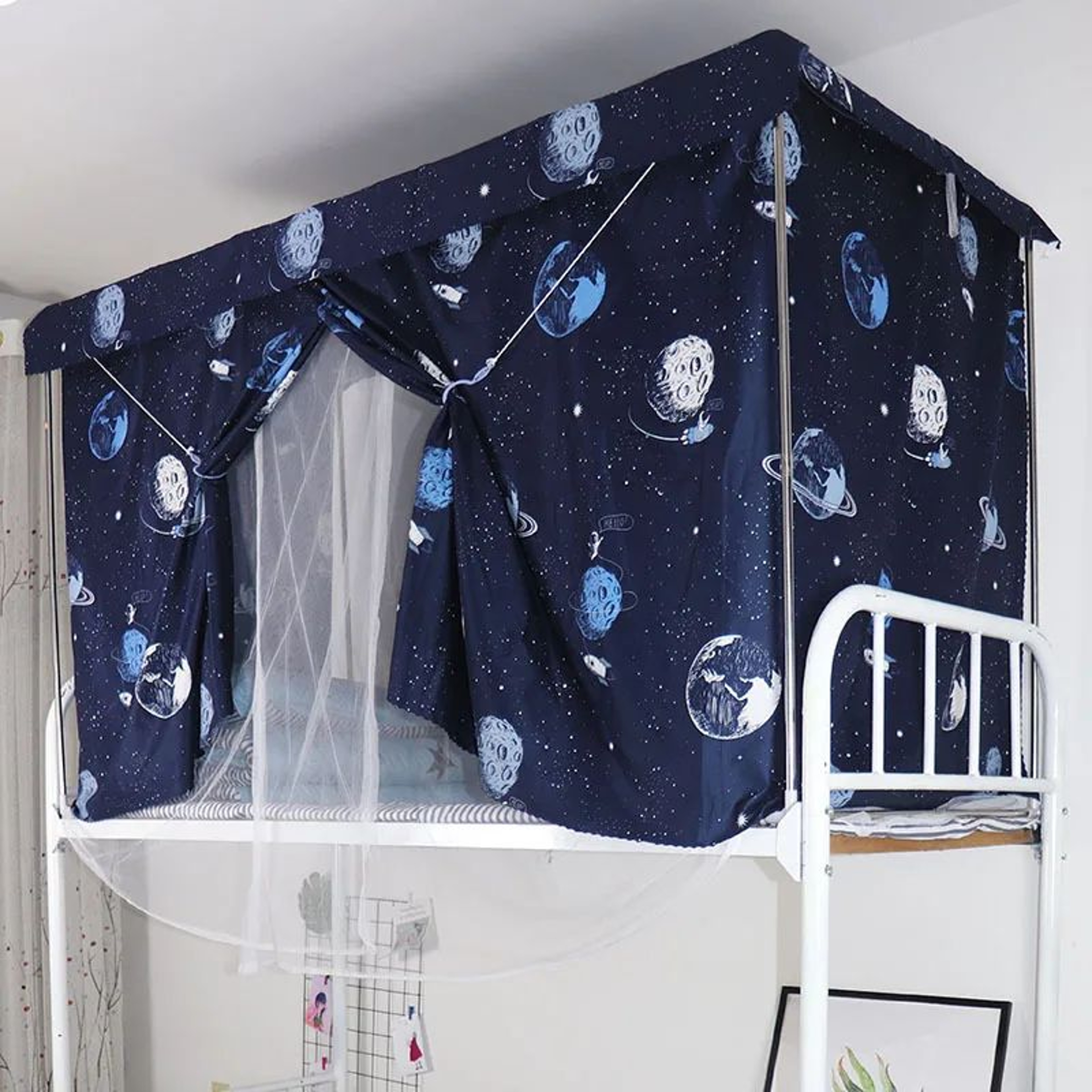 Dormitory Blackout Bed Curtain Mosquito Net 8