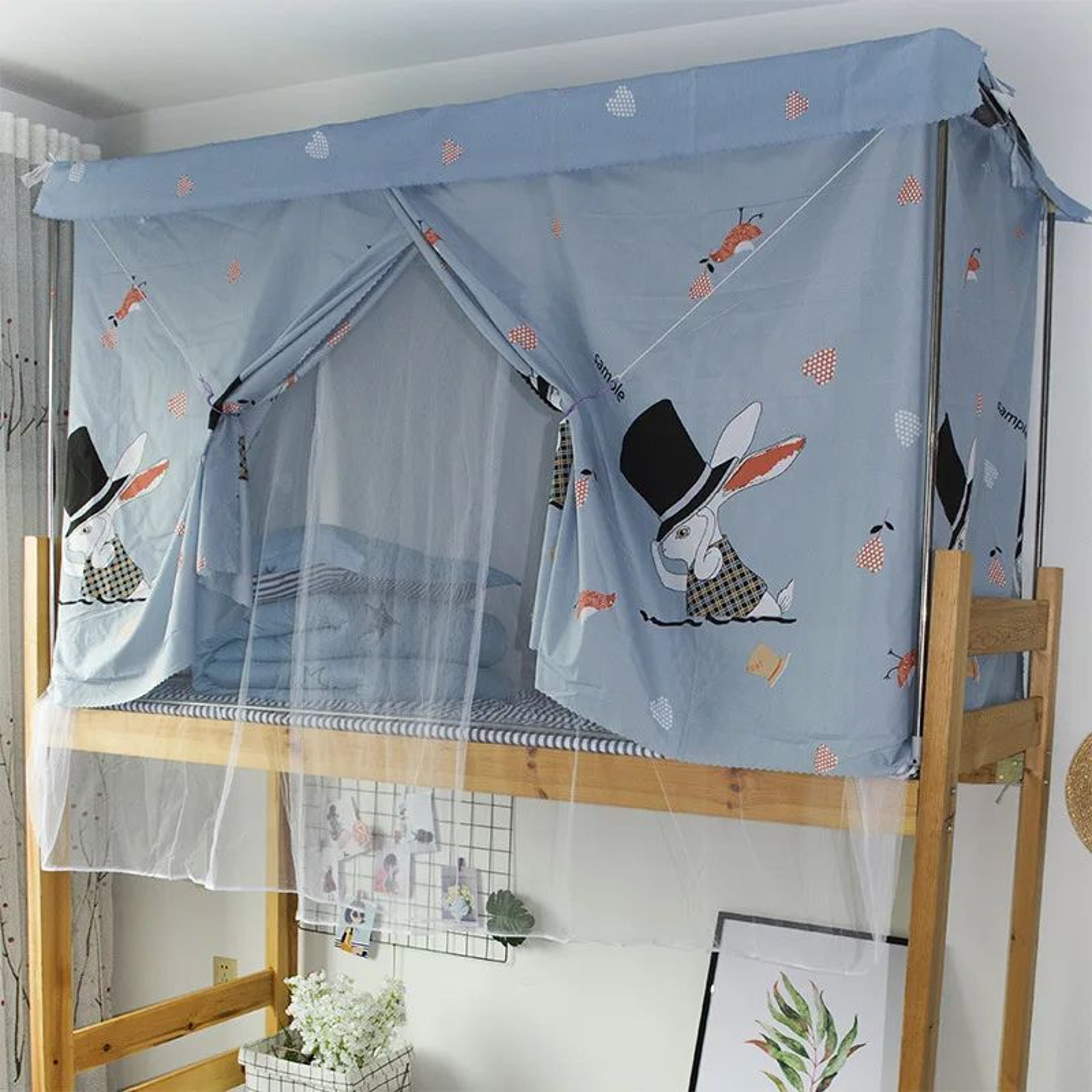 Dormitory Blackout Bed Curtain Mosquito Net 6
