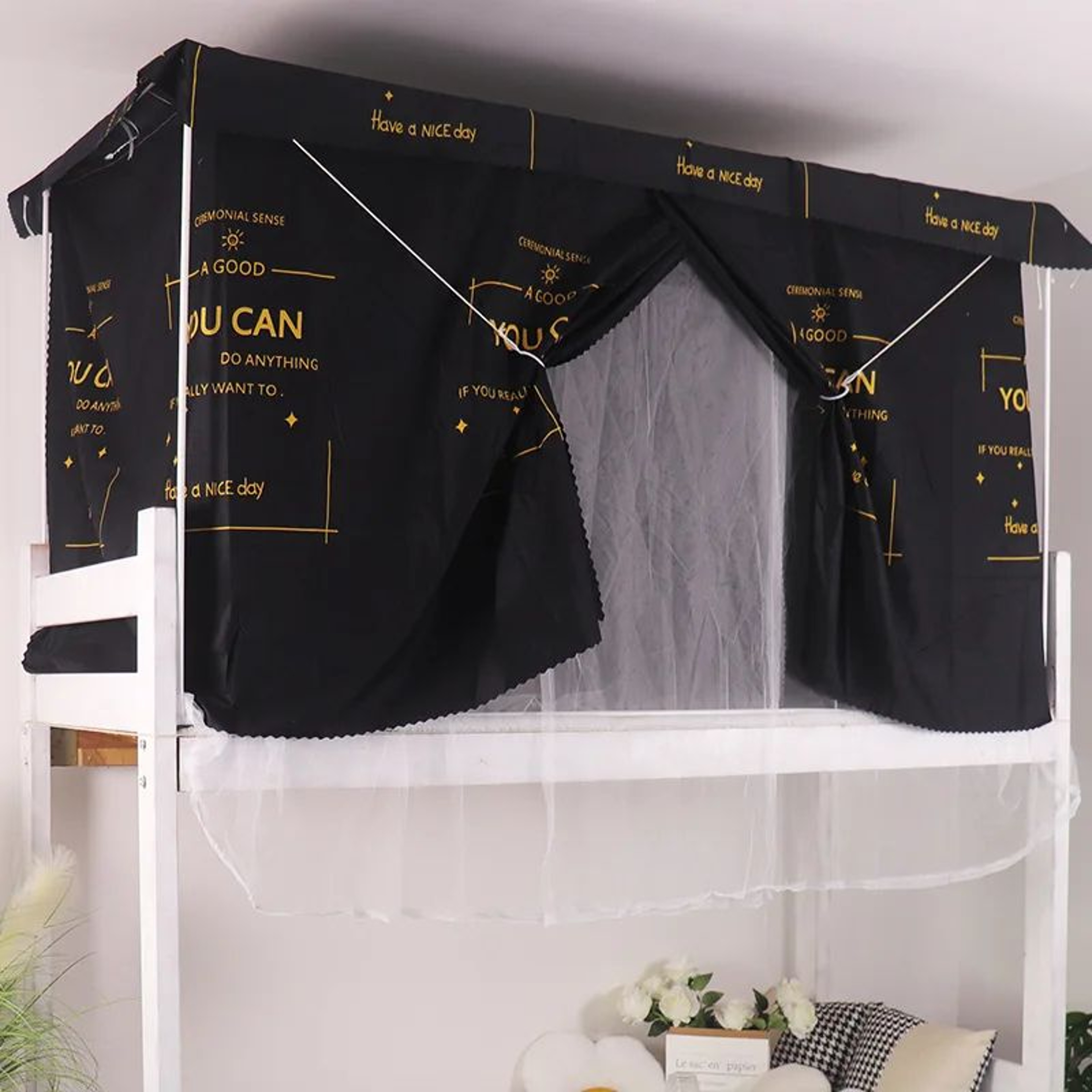 Dormitory Blackout Bed Curtain Mosquito Net 24
