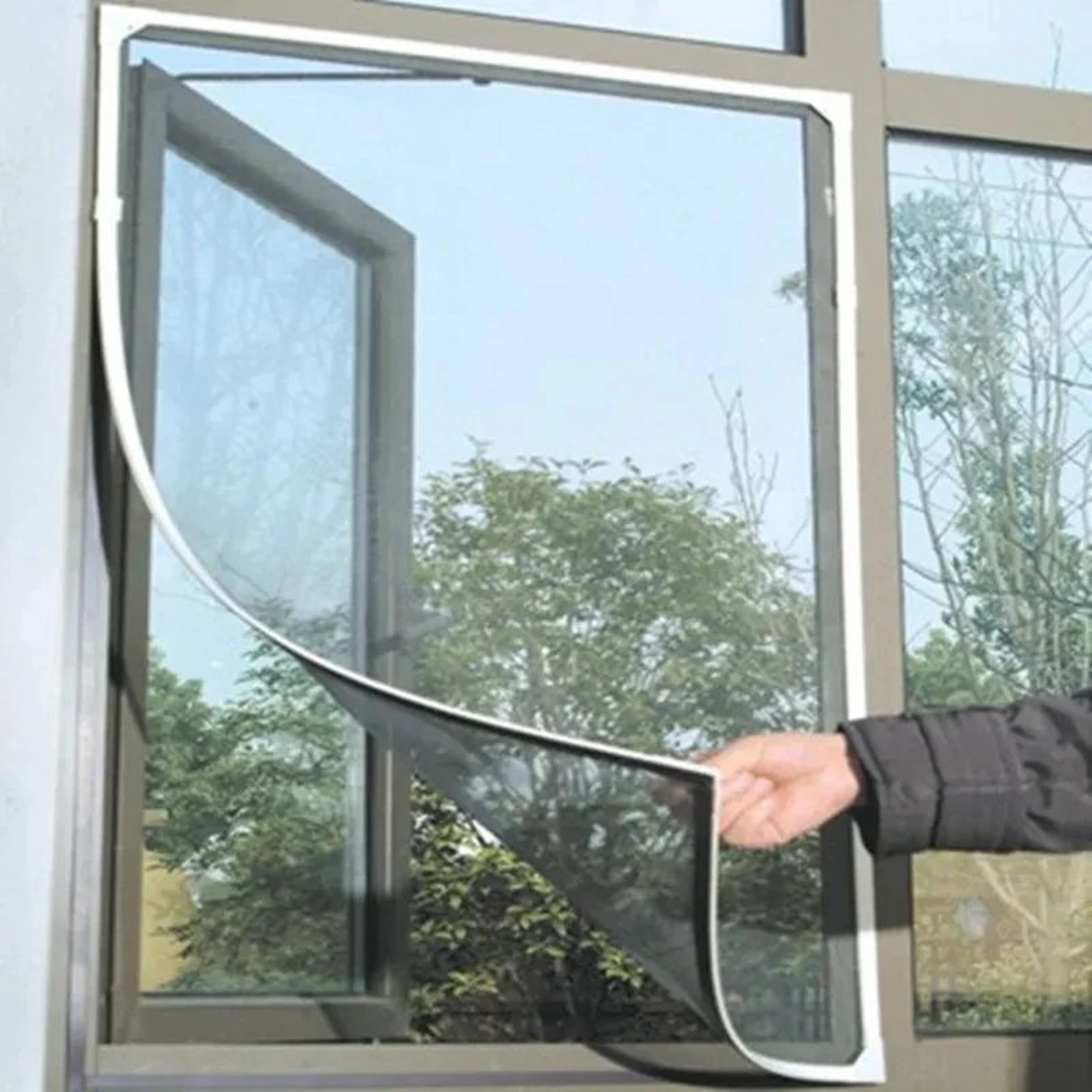 Self Adhesive Mosquito Window Screen Cut To Fit Insect Mesh 0