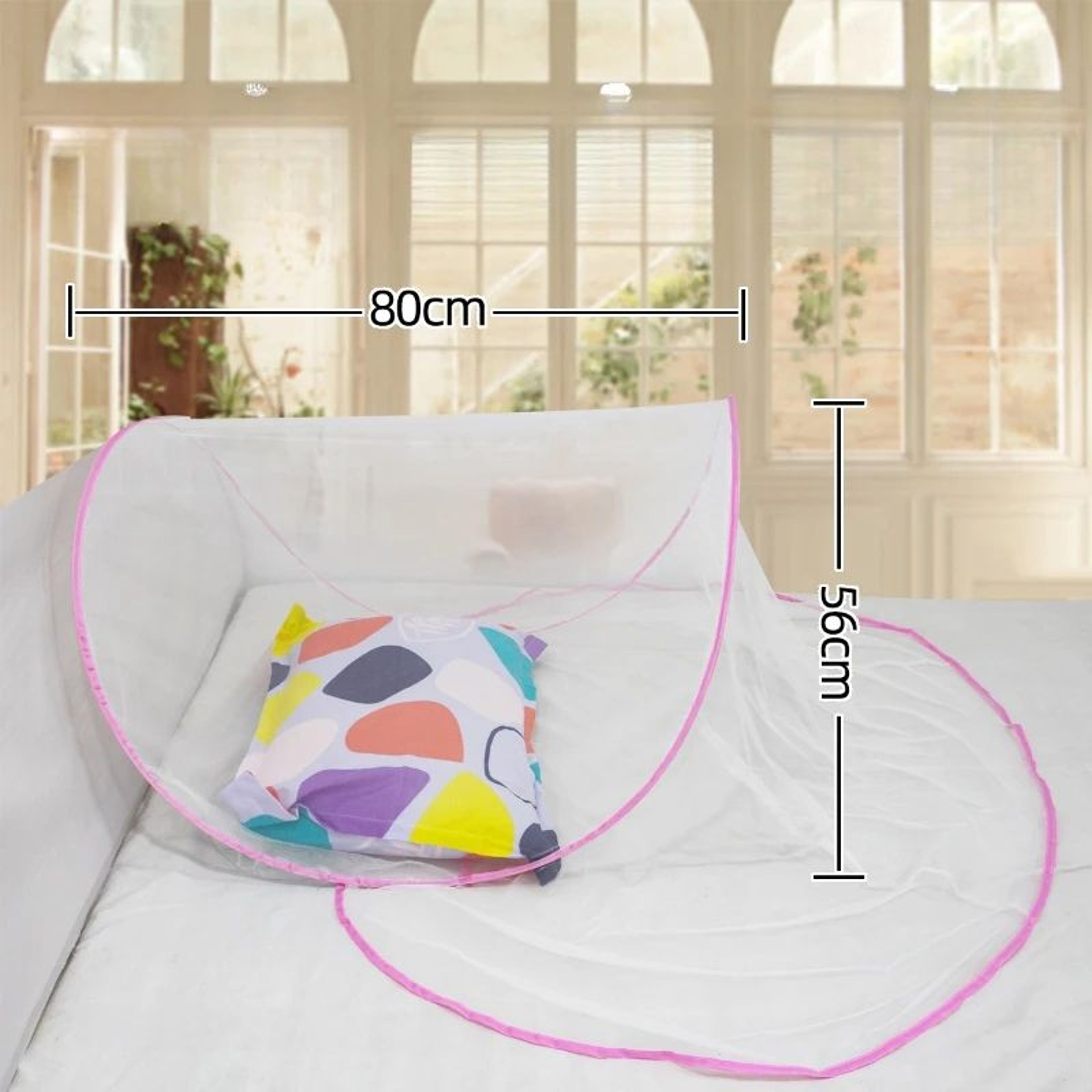 Portable Foldable Mosquito Net Tent Single Bed Bug Screen 4