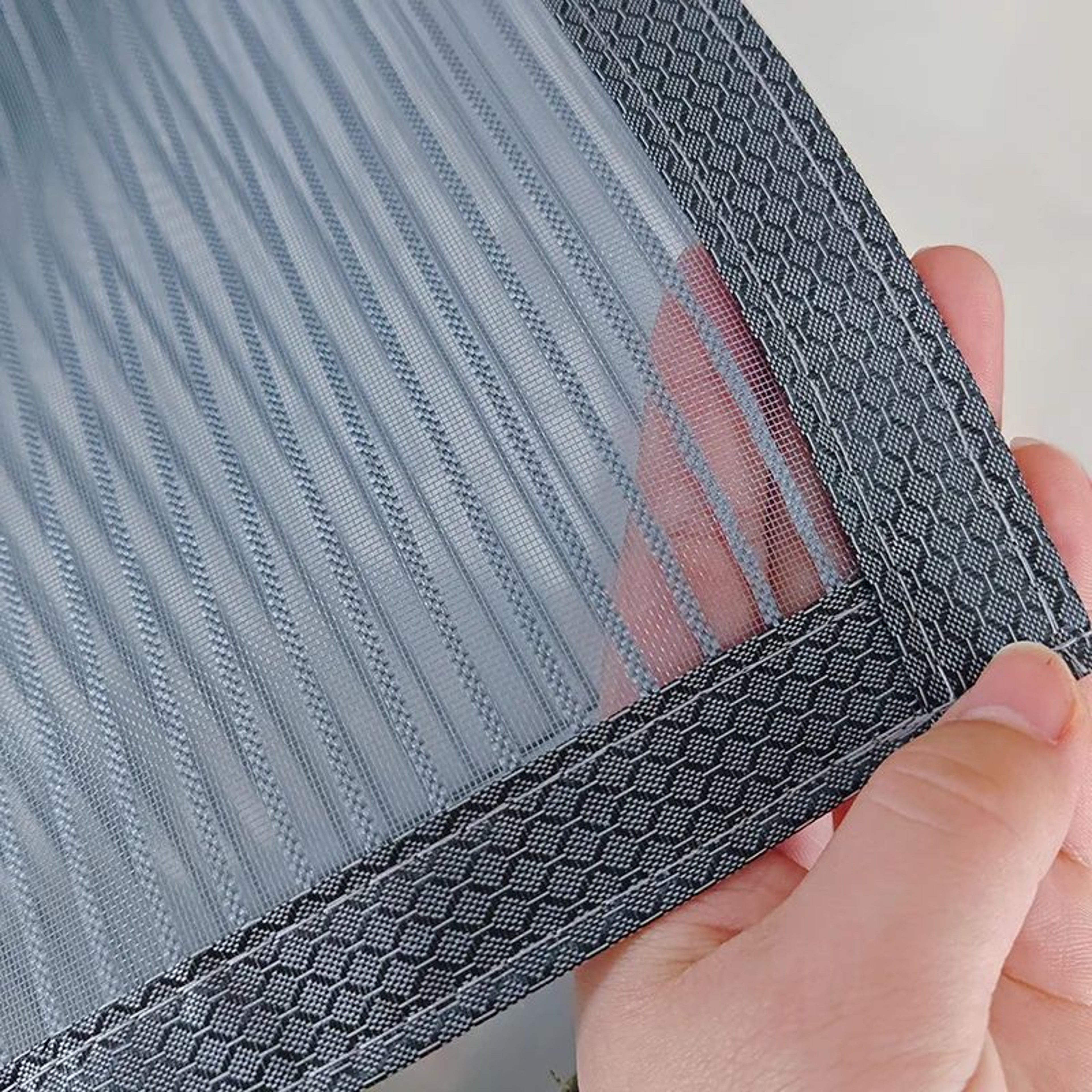 Gray Pet Resistant Mosquito Window Screen Self Adhesive Mesh 3