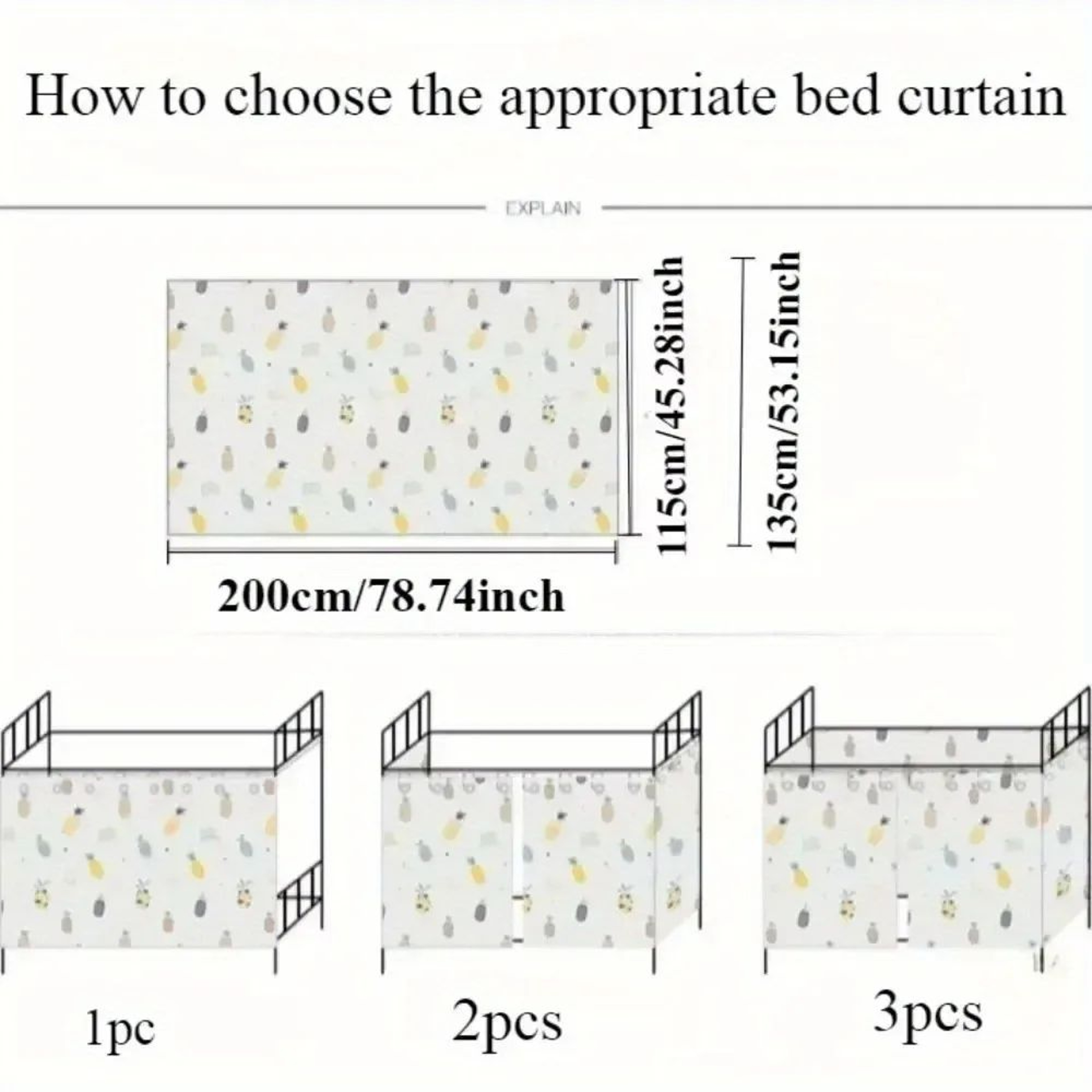 Bunk Bed Privacy Curtain Breathable Mosquito Net 5